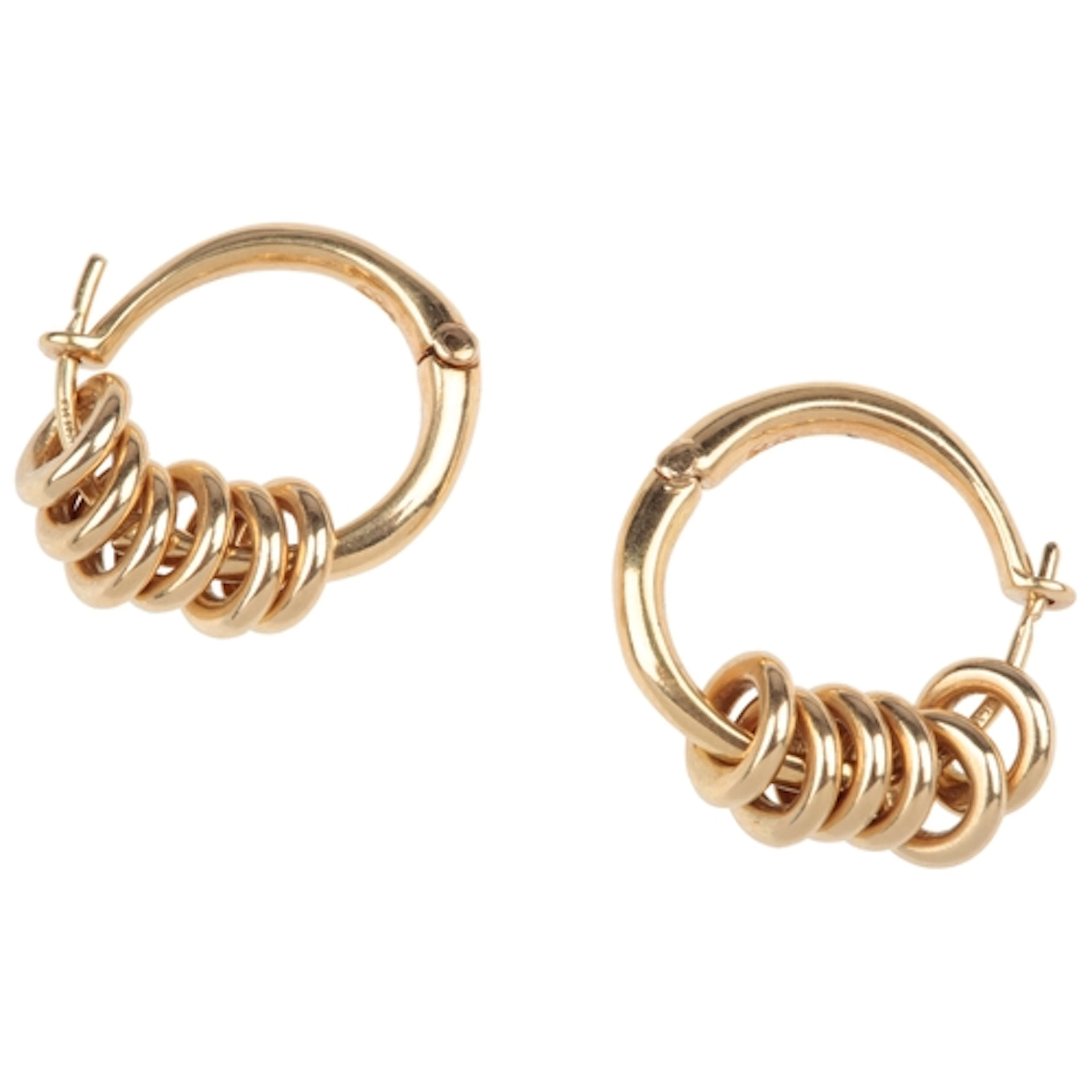 Links of London, a pair of gold earrings, each designed as a...