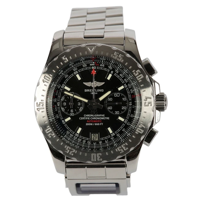 A gentleman's recent stainless steel Breitling Sky Racer Chr...