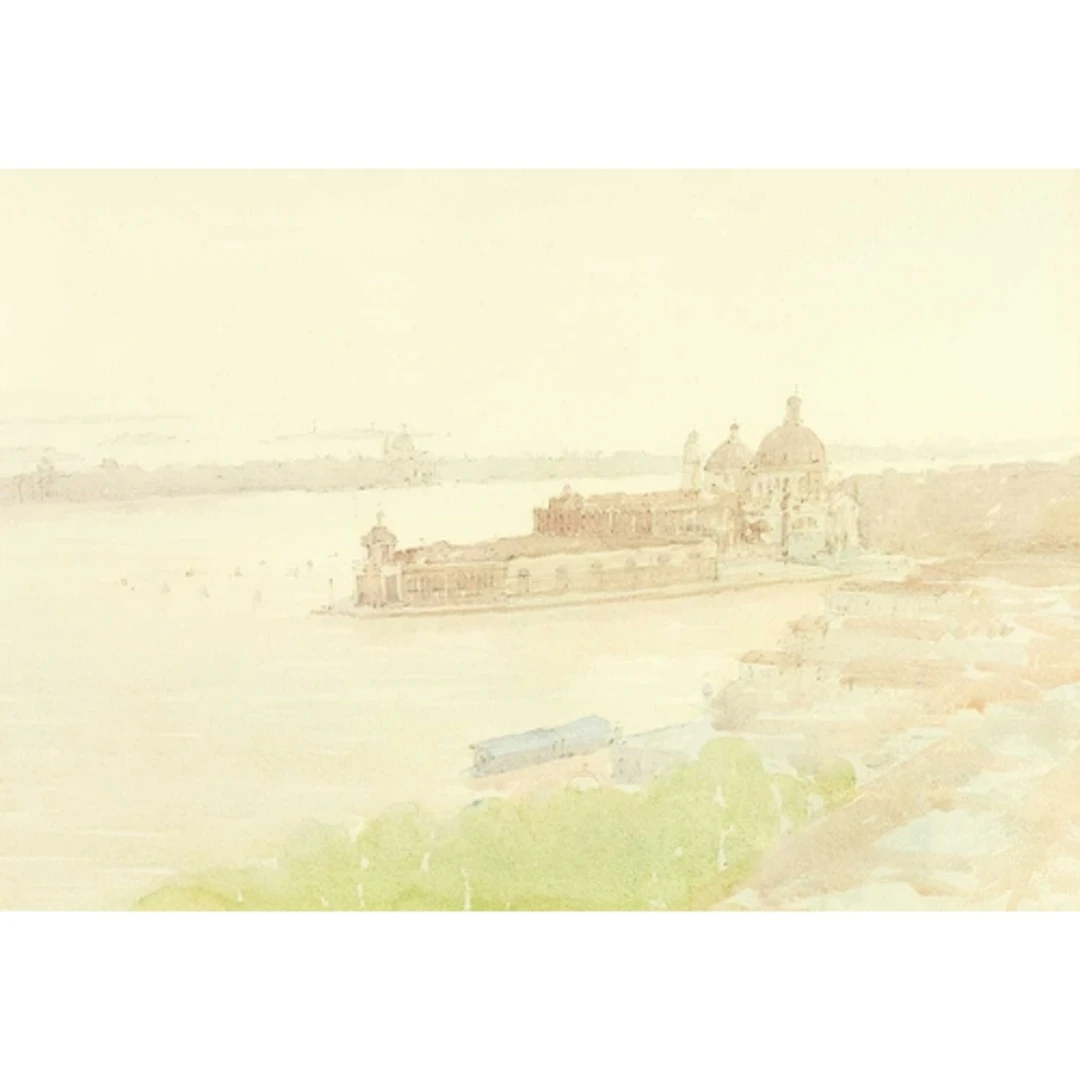 § John MILLER (1931-2002) Venice Gouache, stamp signed, furt...