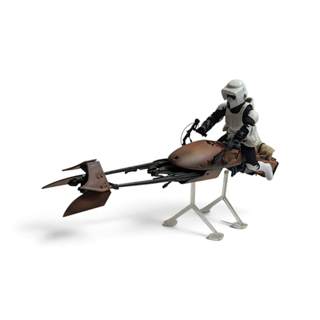 Star Wars 12" Scout Trooper on Speeder Bike by Hasbro.