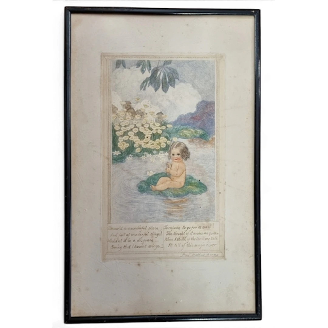 Fred Millar coloured Childs's Print, signed in pencil in the...