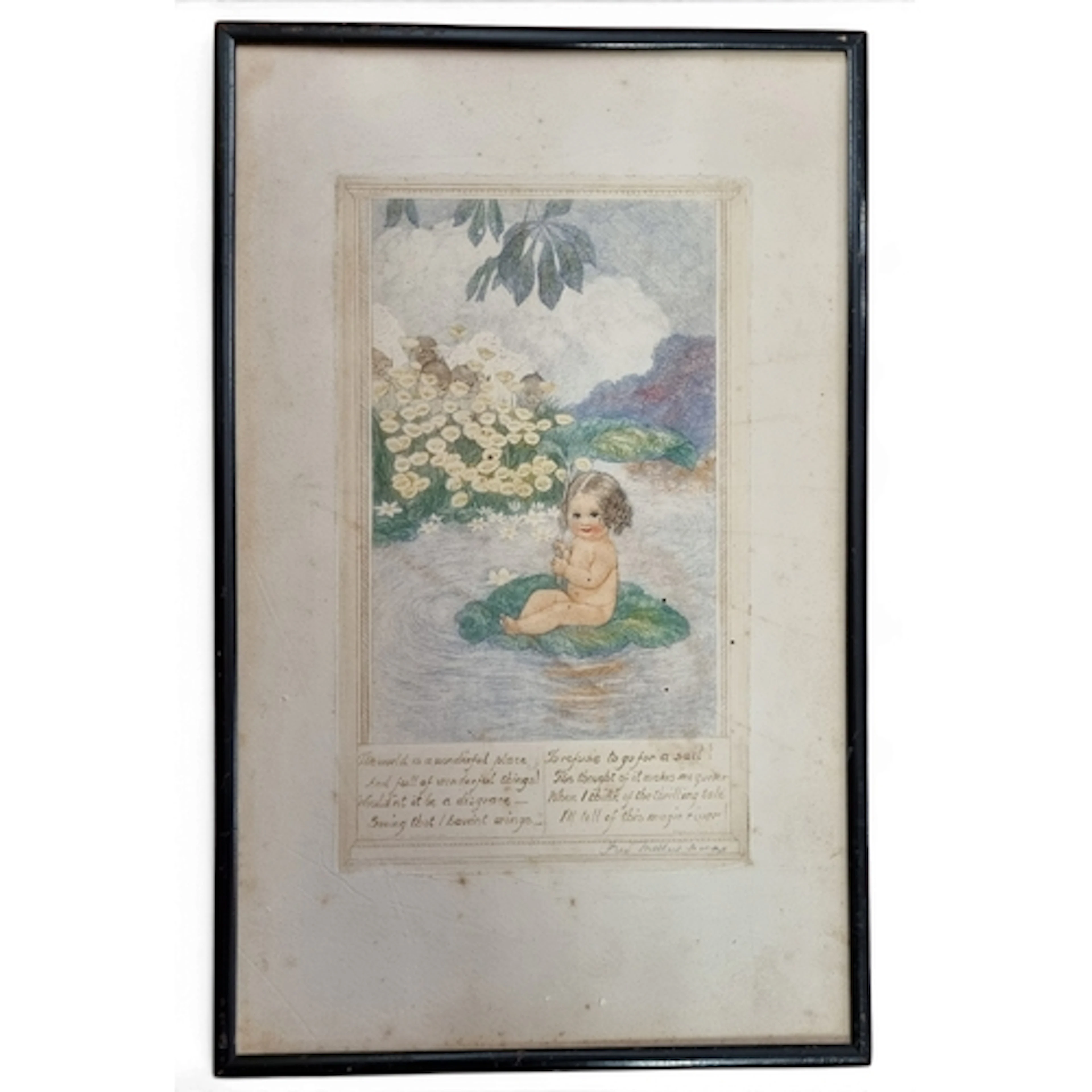 Fred Millar coloured Childs's Print, signed in pencil in the...