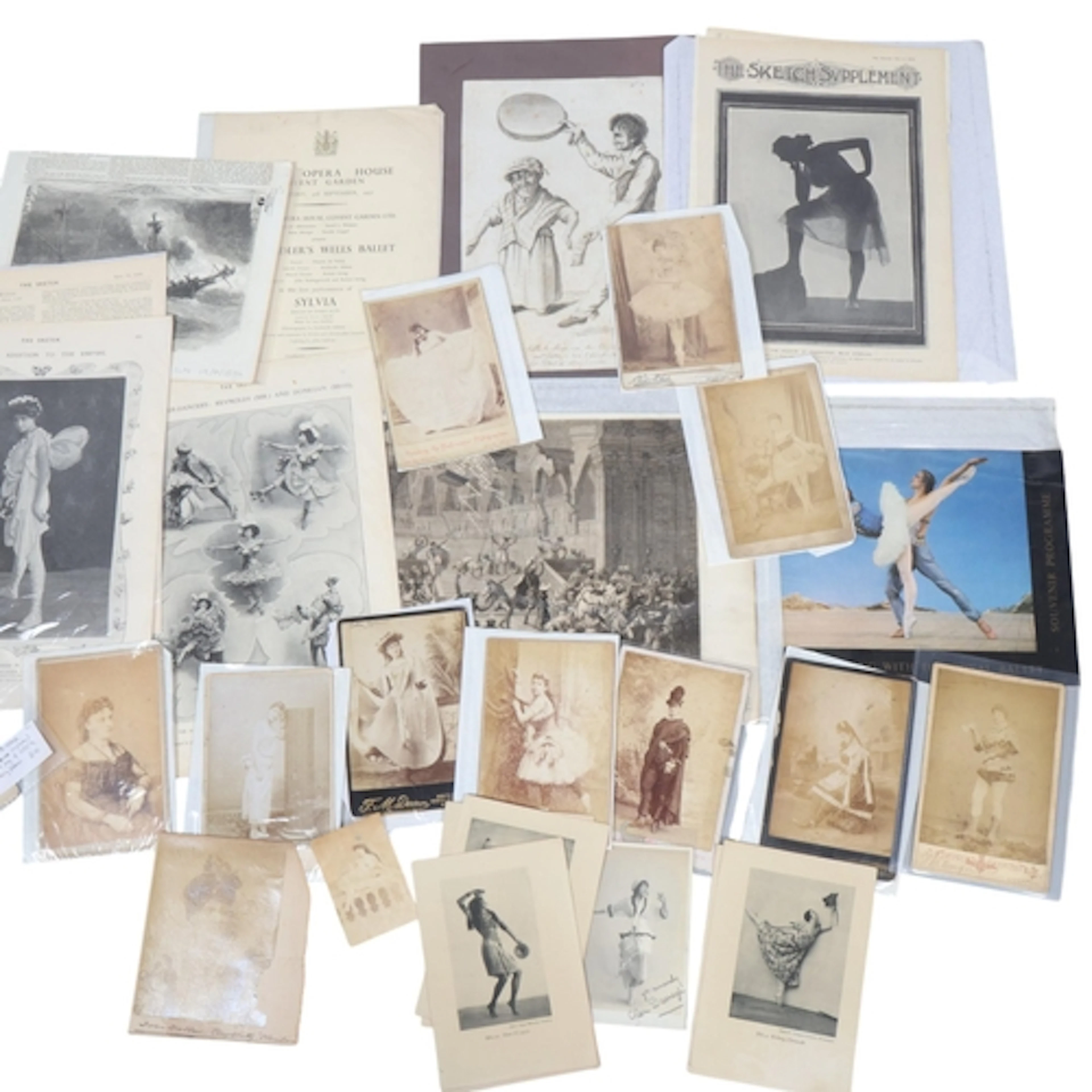 Dance and ballet-related programmes, prints, photographs and...