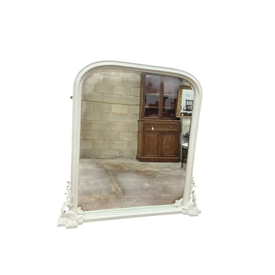 A modern overmantel mirror, width 137cm, height 136cm