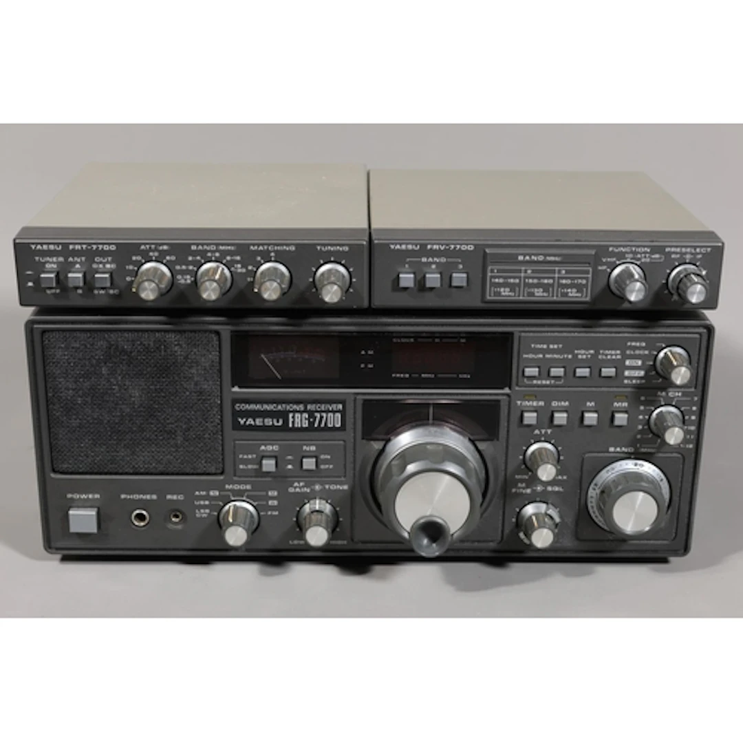 Yaesu Antenna tuner FRT-7700 x2 and a Yaesu boxed Communicat...