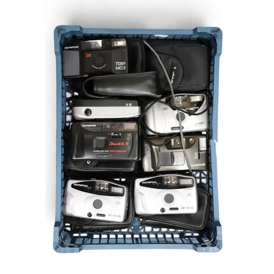 Olympus 35mm Compact Film Cameras to include AF-10 XB x2, Tr...