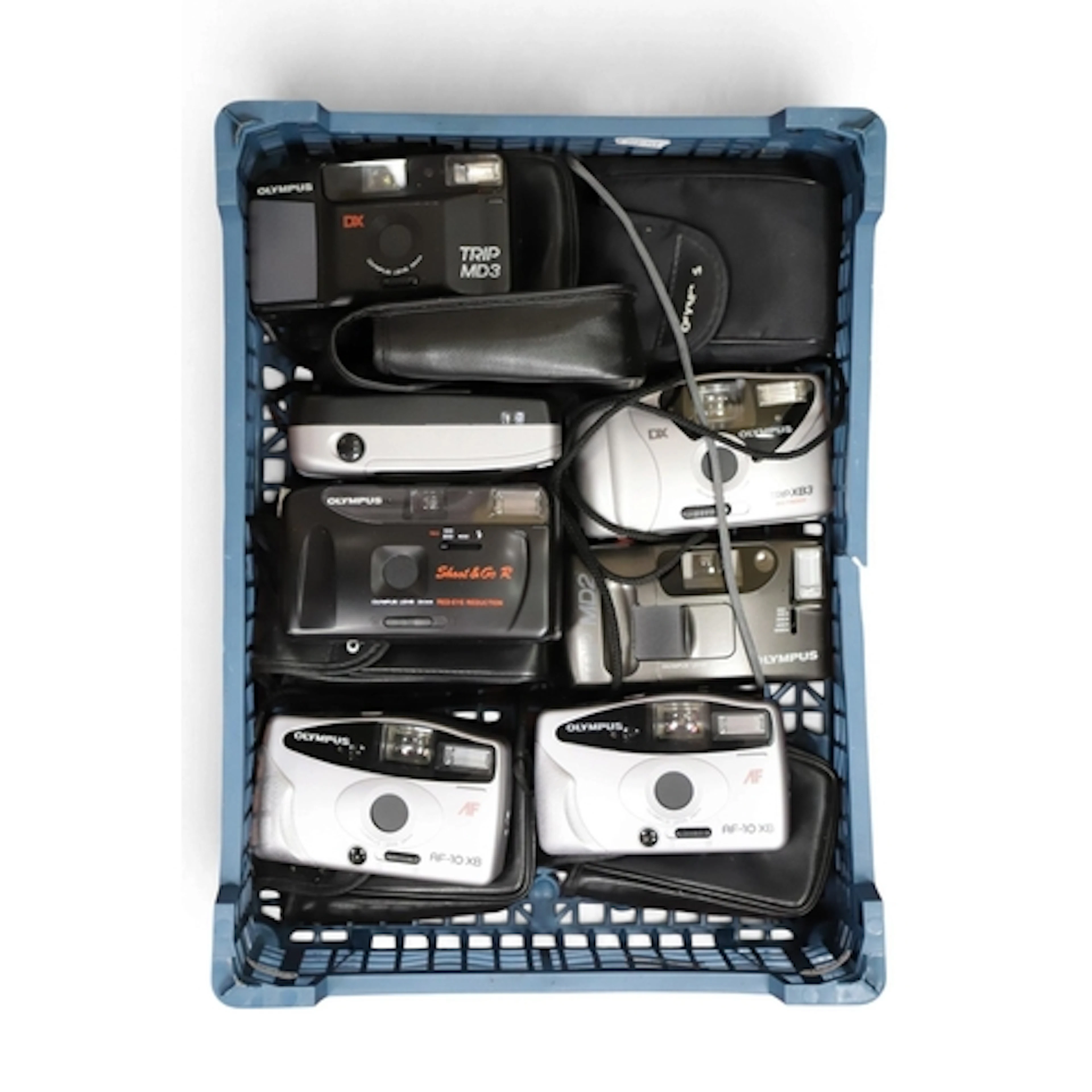 Olympus 35mm Compact Film Cameras to include AF-10 XB x2, Tr...