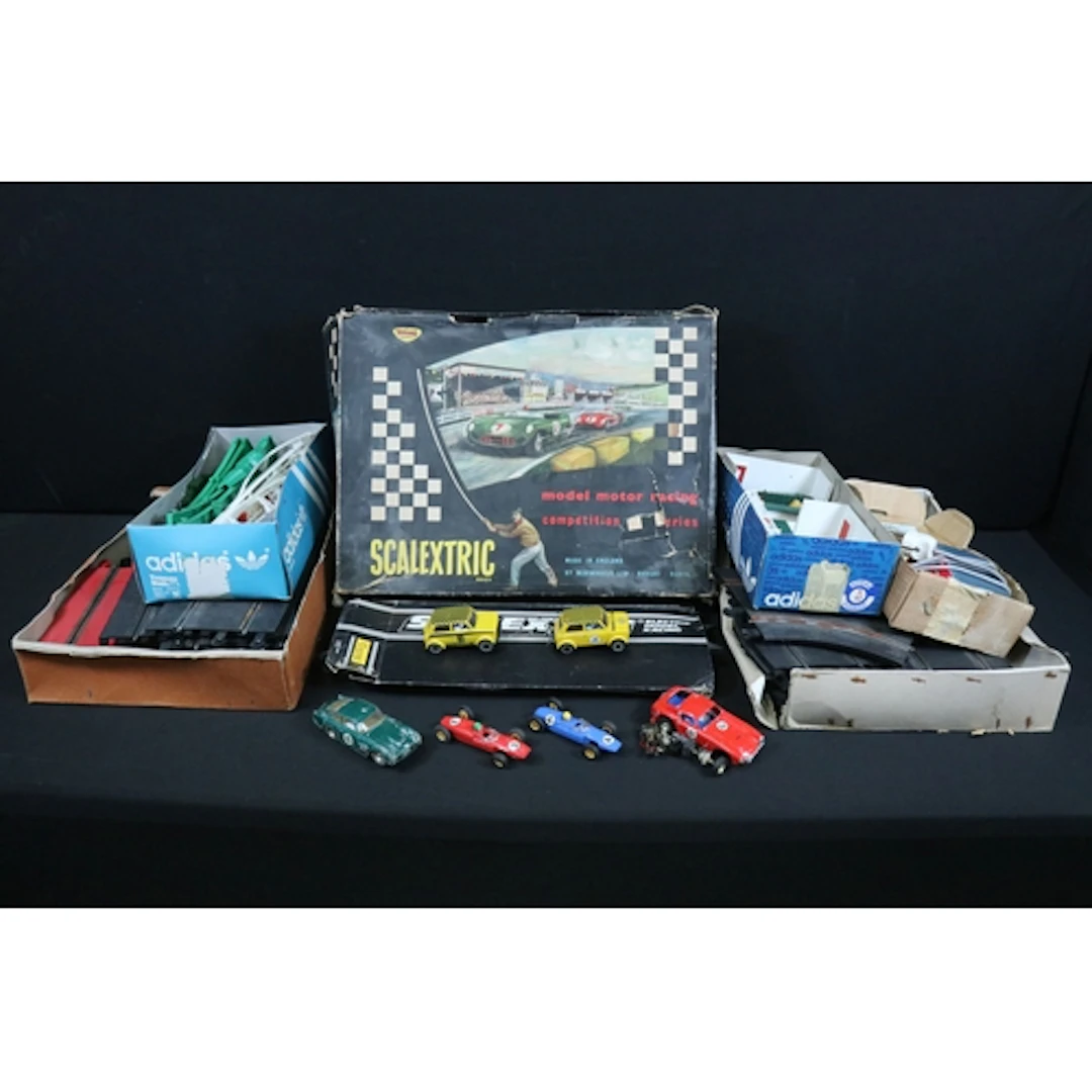 Collection of Scalextric items to include boxed Scalextric C...