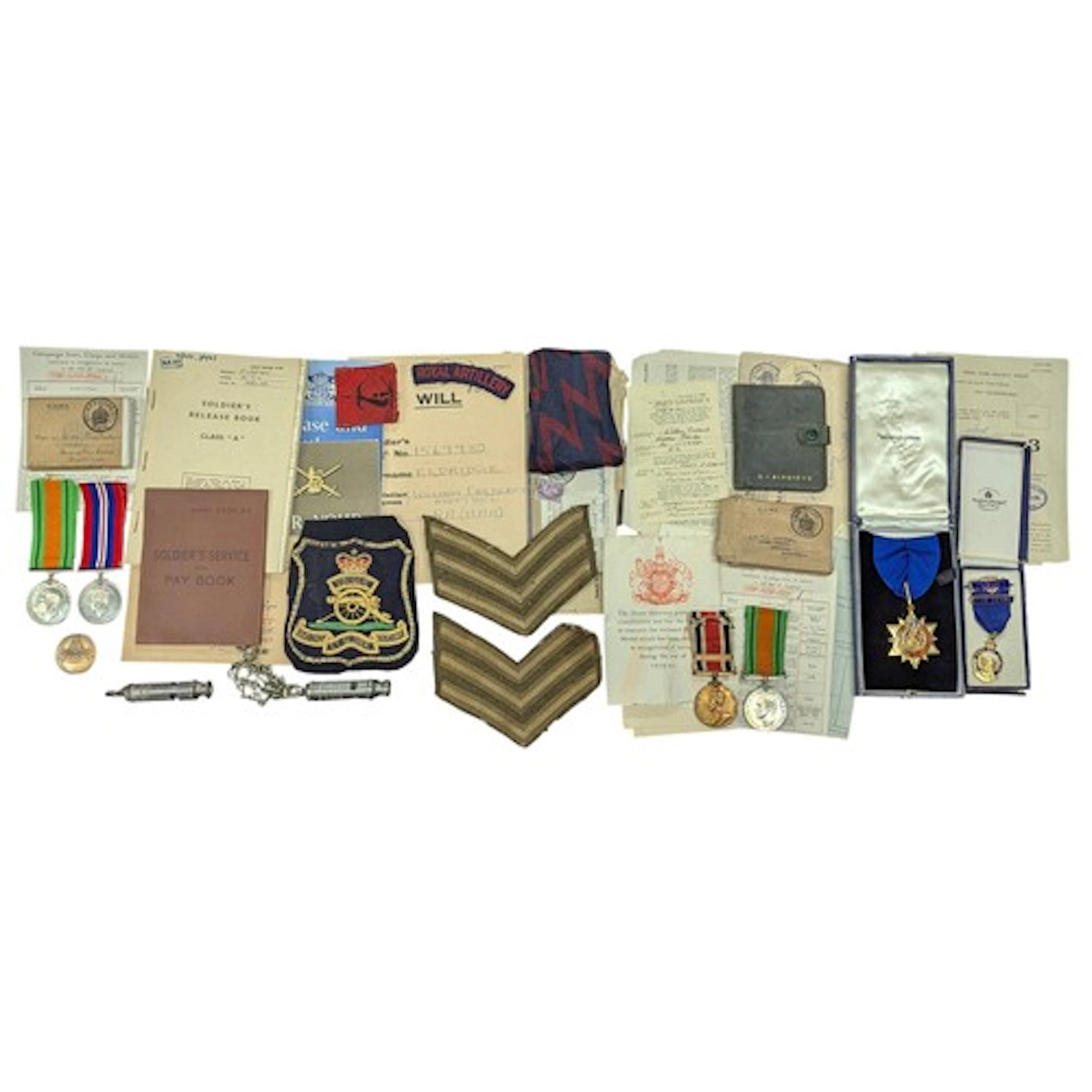 Local Interest - A WW2 Family (Father & Son) Medals & Epheme...