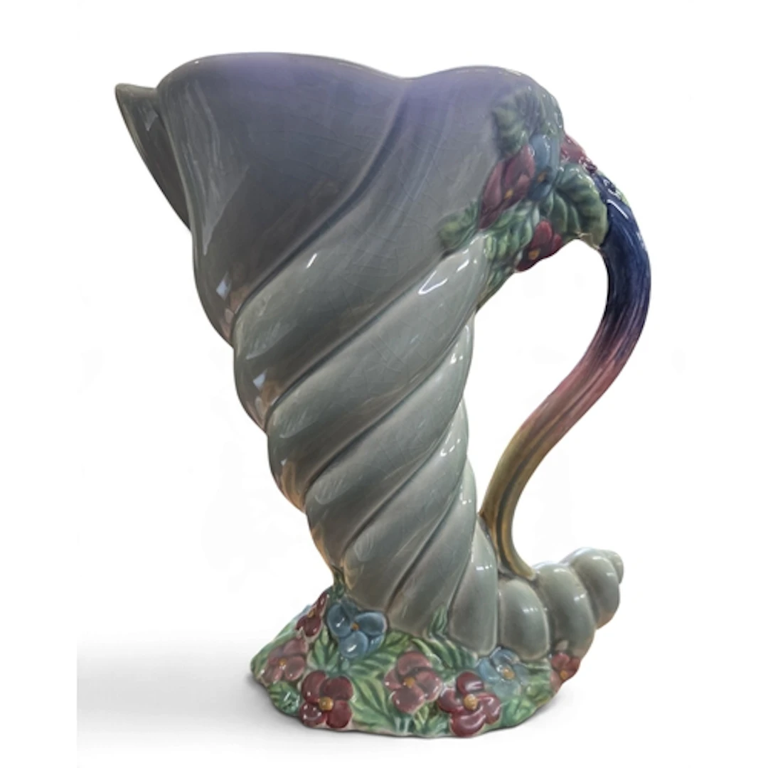 A Newport Pottery Clarice Cliff 'My Garden' cornucopia Vase ...