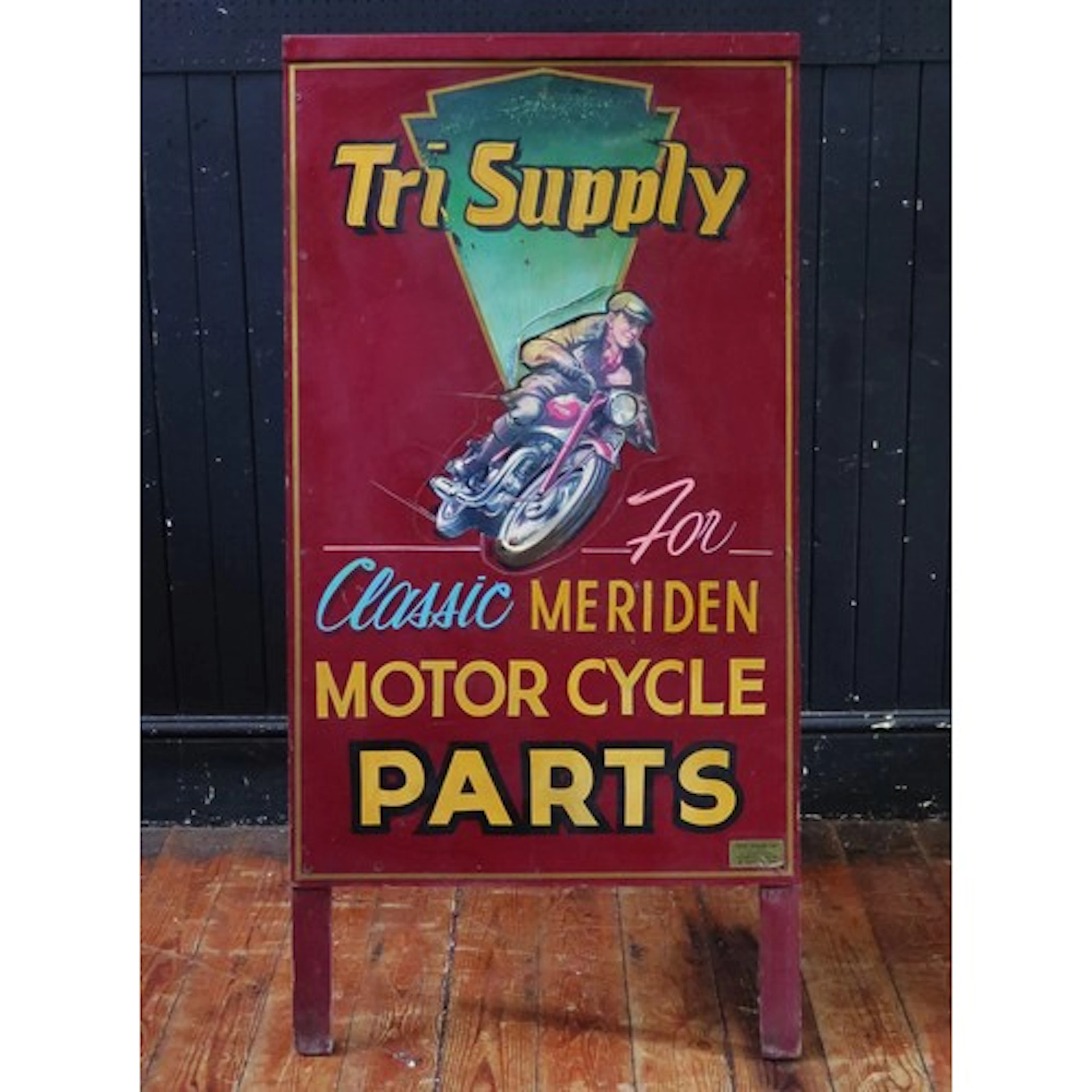 "Tri-Supply" For Classic Meriden Motor Cycle Parts" double s...