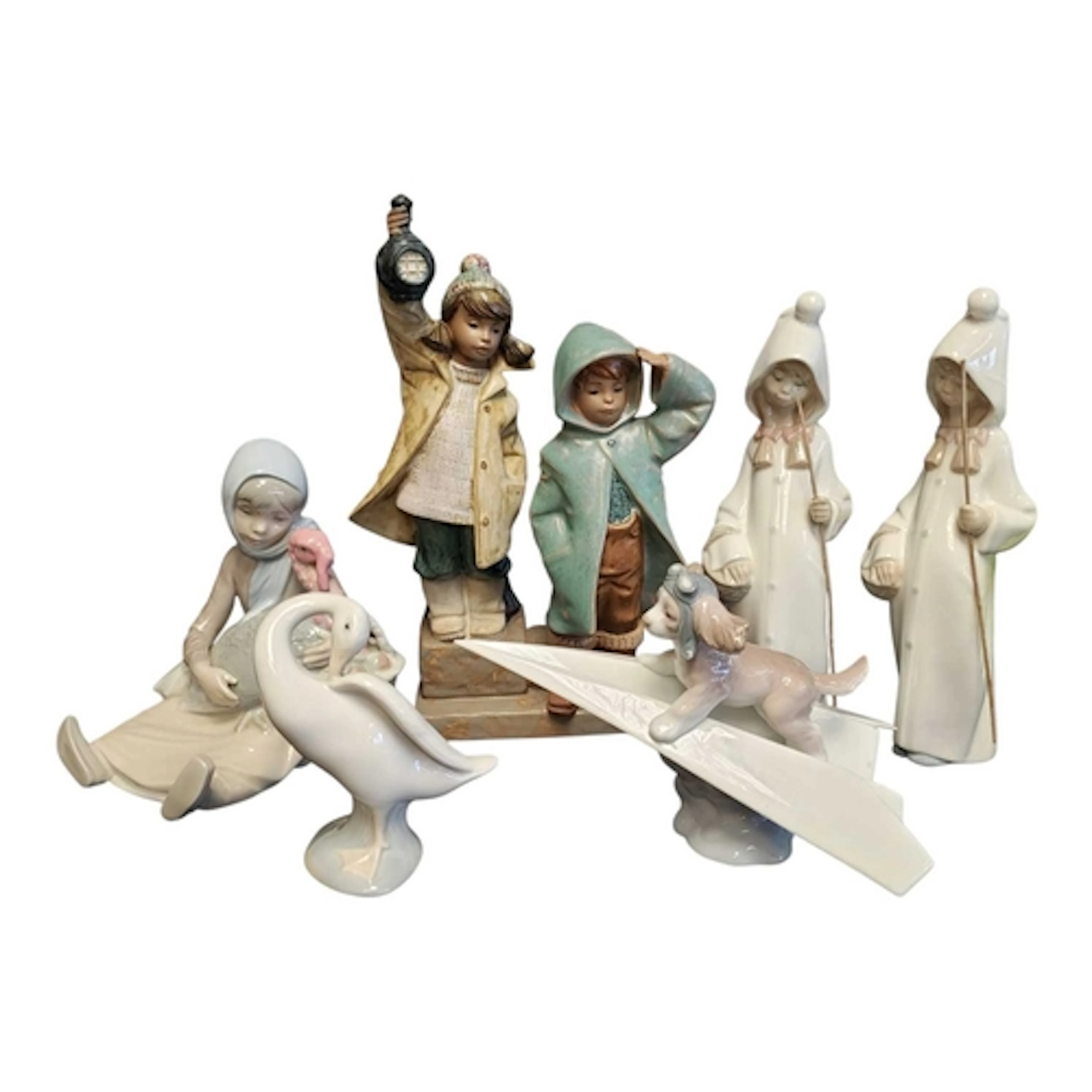 Lladro - Collection of late 20th century porcelain figures. ...
