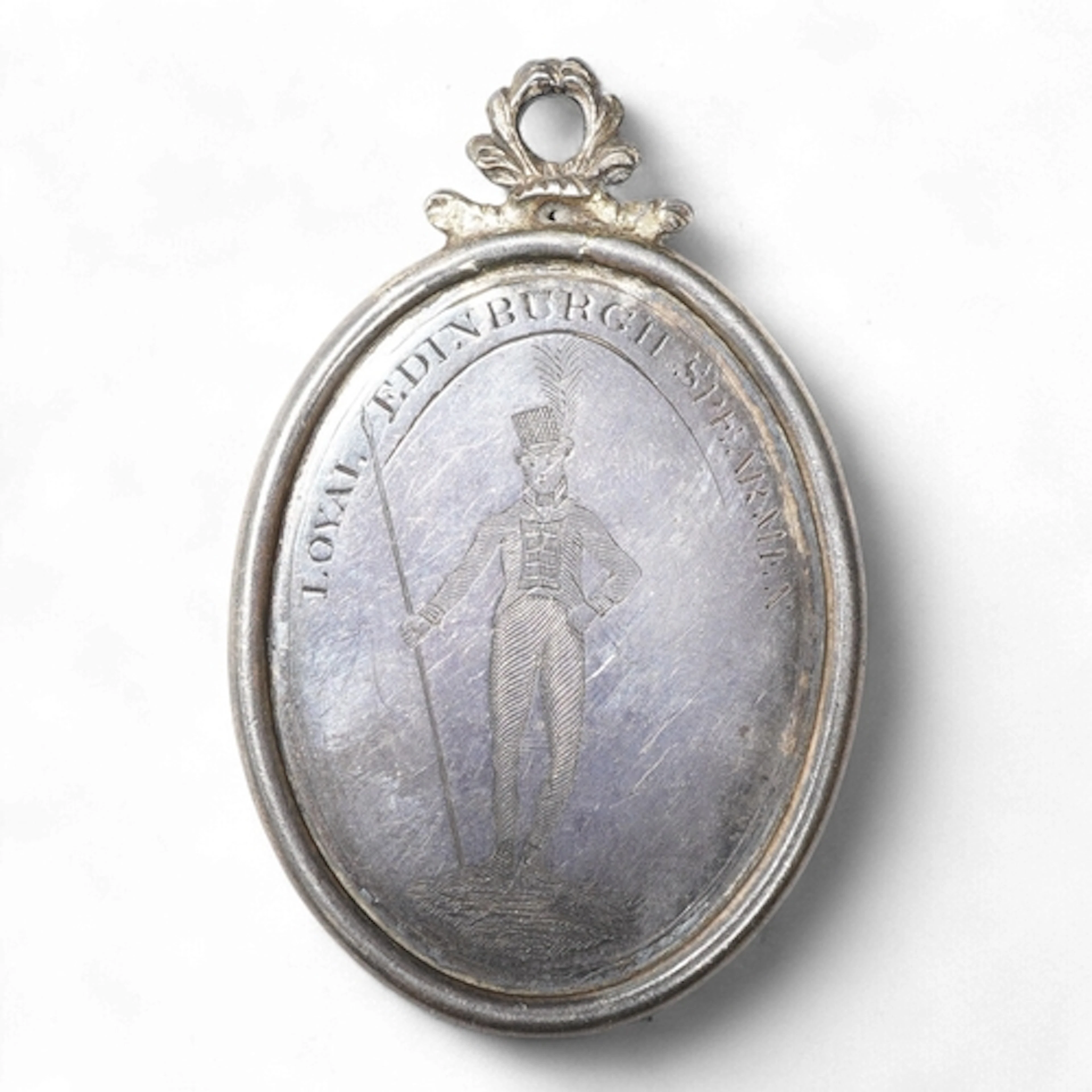 A rare George III Scottish Loyal Edinburgh Spearmen silver R...