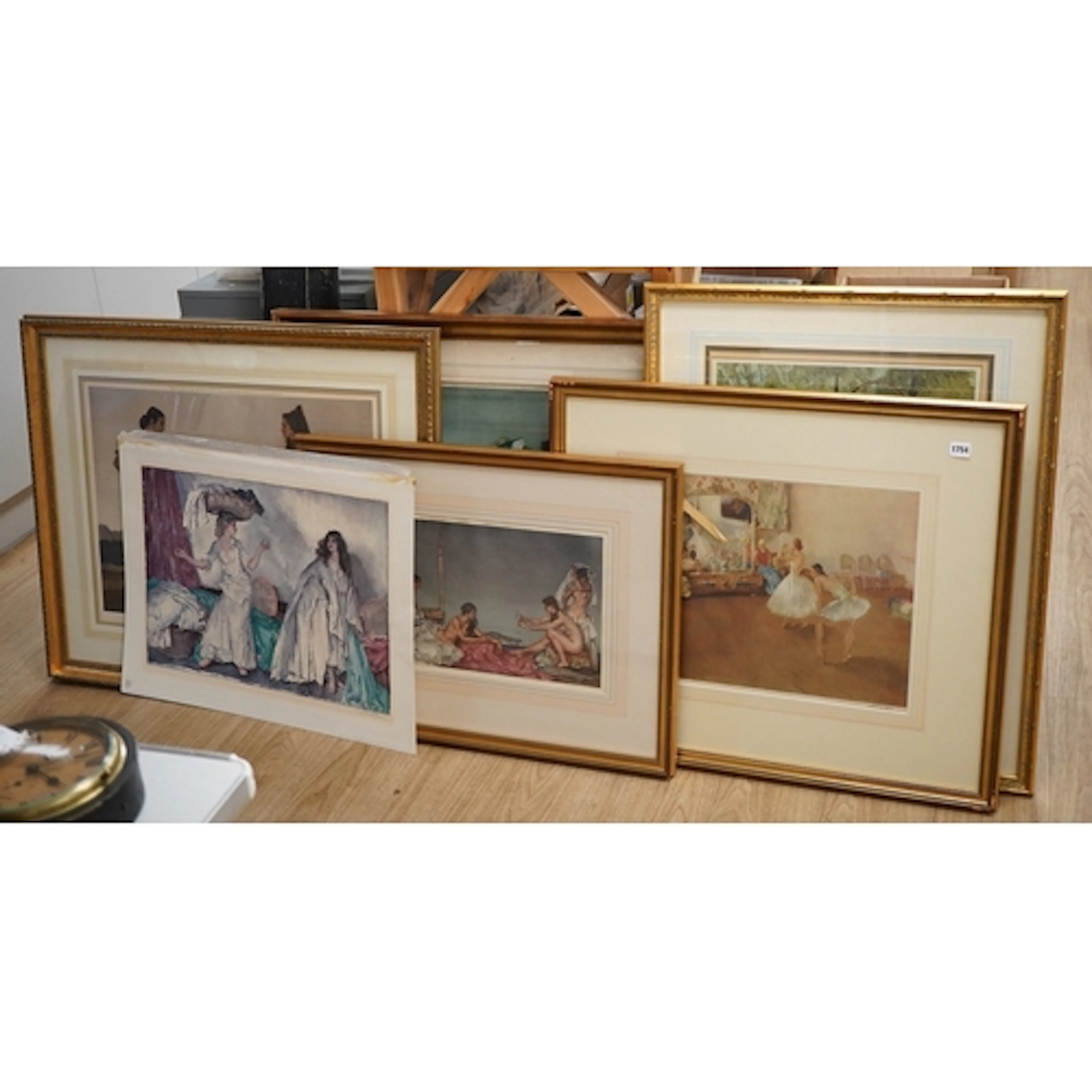Sir William Russell Flint (1880-1969), six signed limited ed...