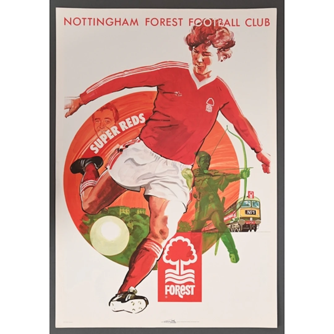Miscellaneous football posters, c1980, teams including Notti...