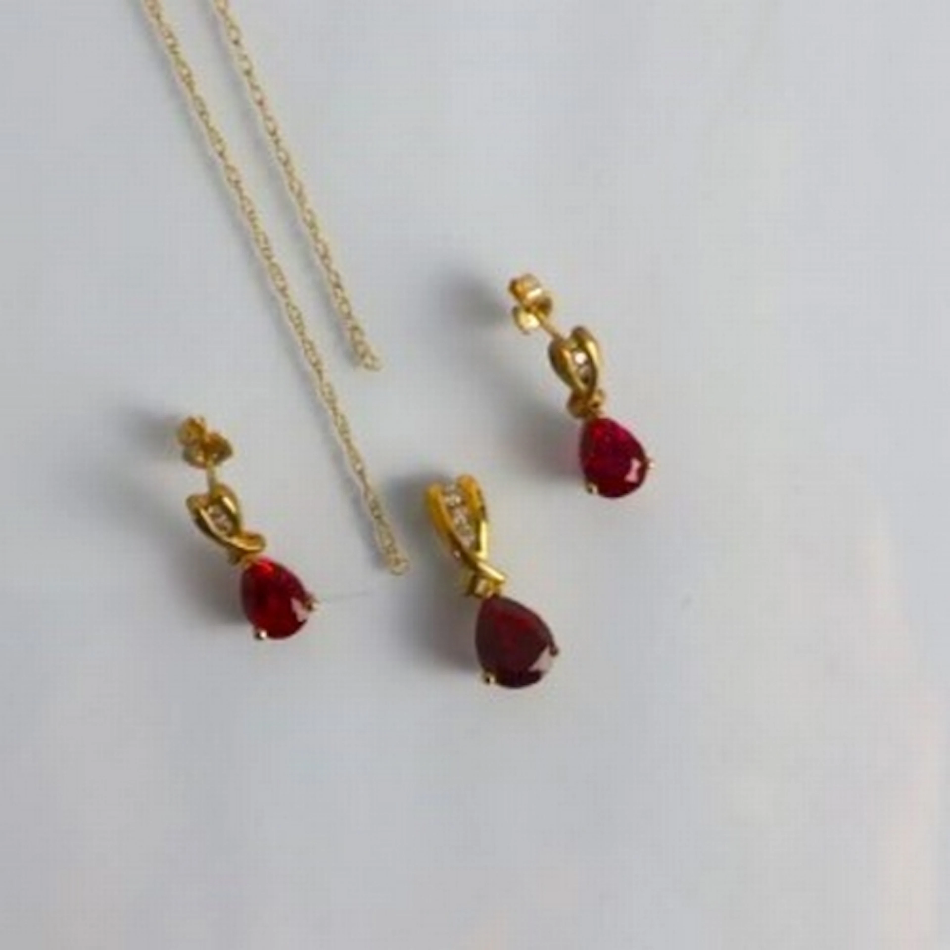 A suite of contemporary diamond set jewellery, comprising a ...