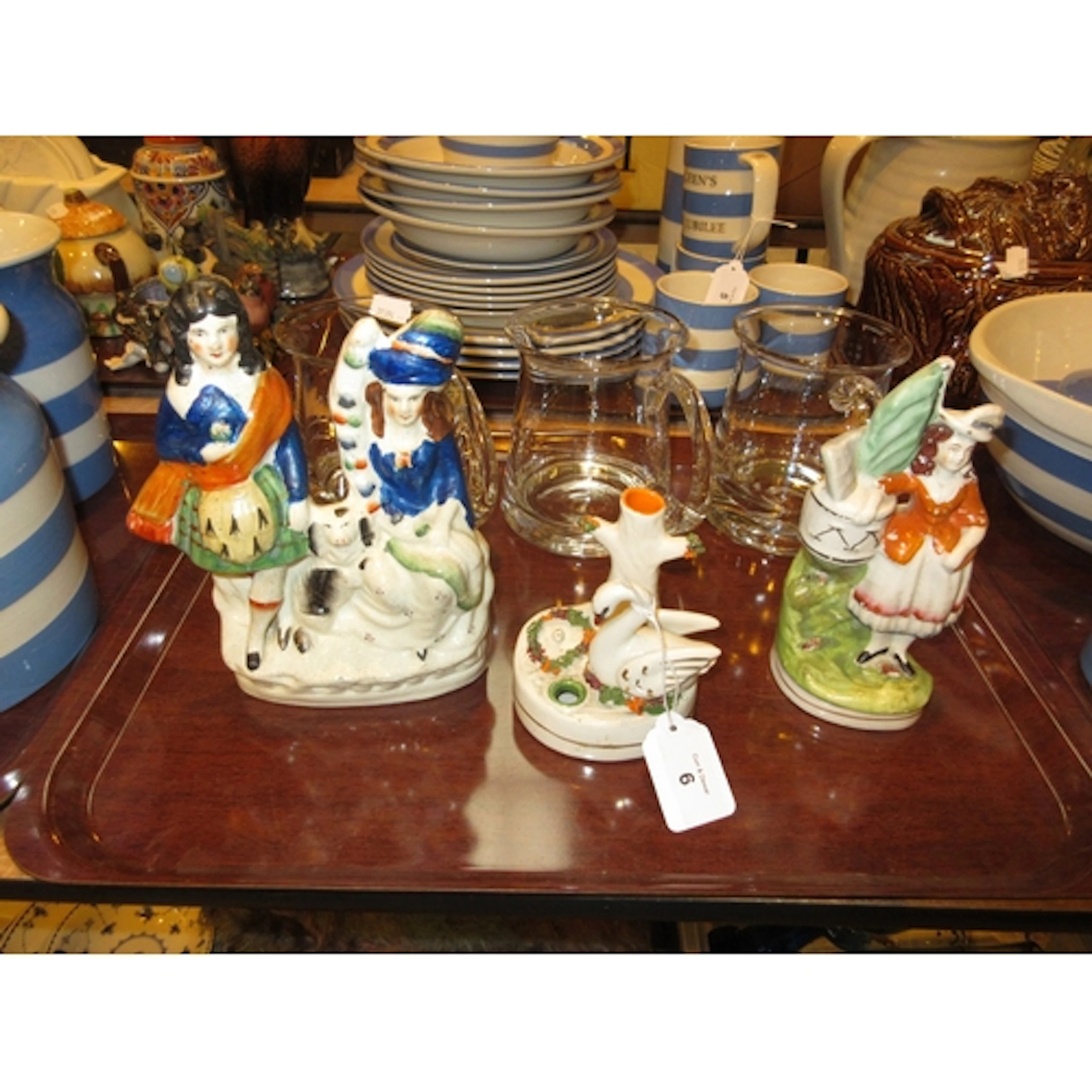 Three Staffordshire Pottery Figures