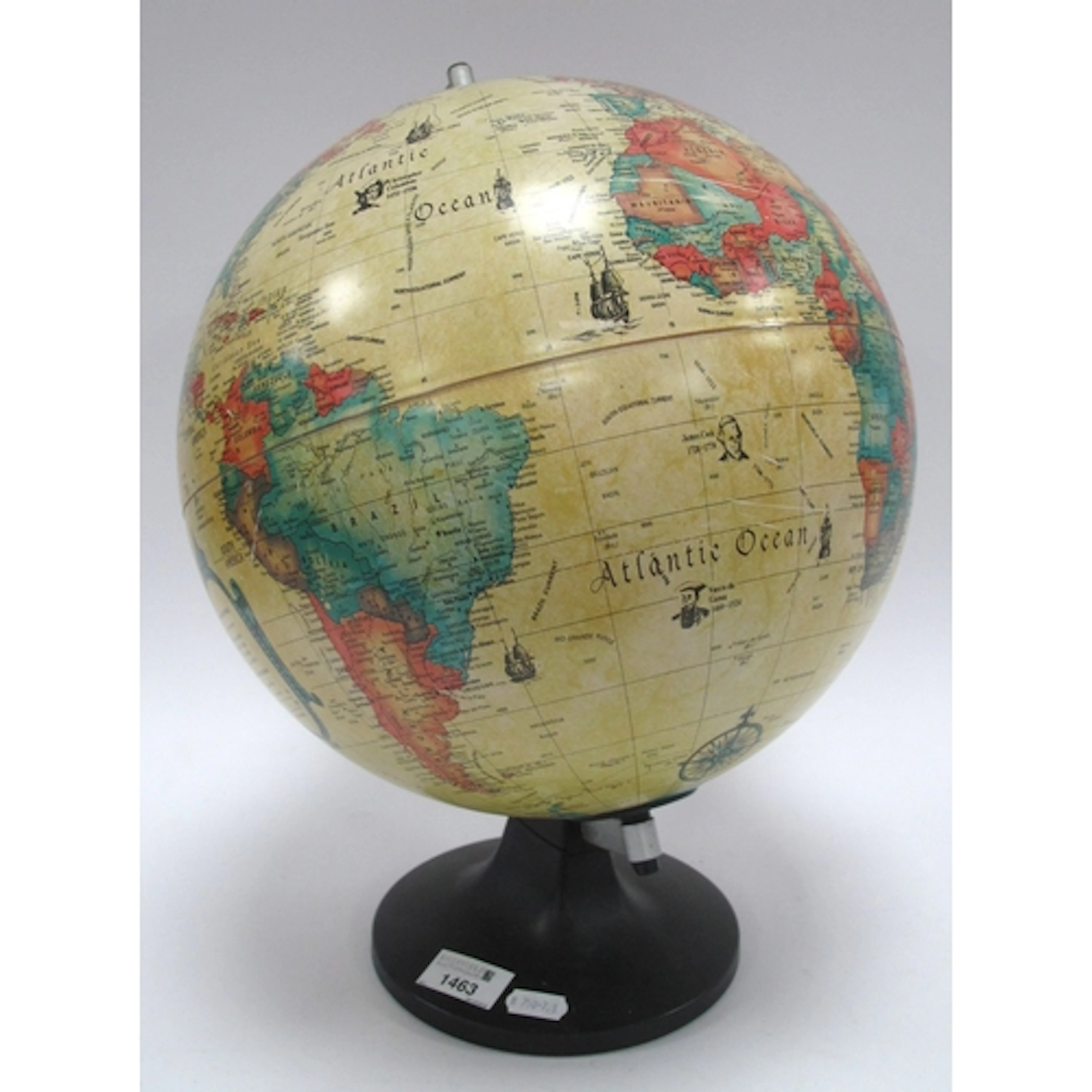 A Contemporary World Antique Desk Globe, made in Denmark, ap...