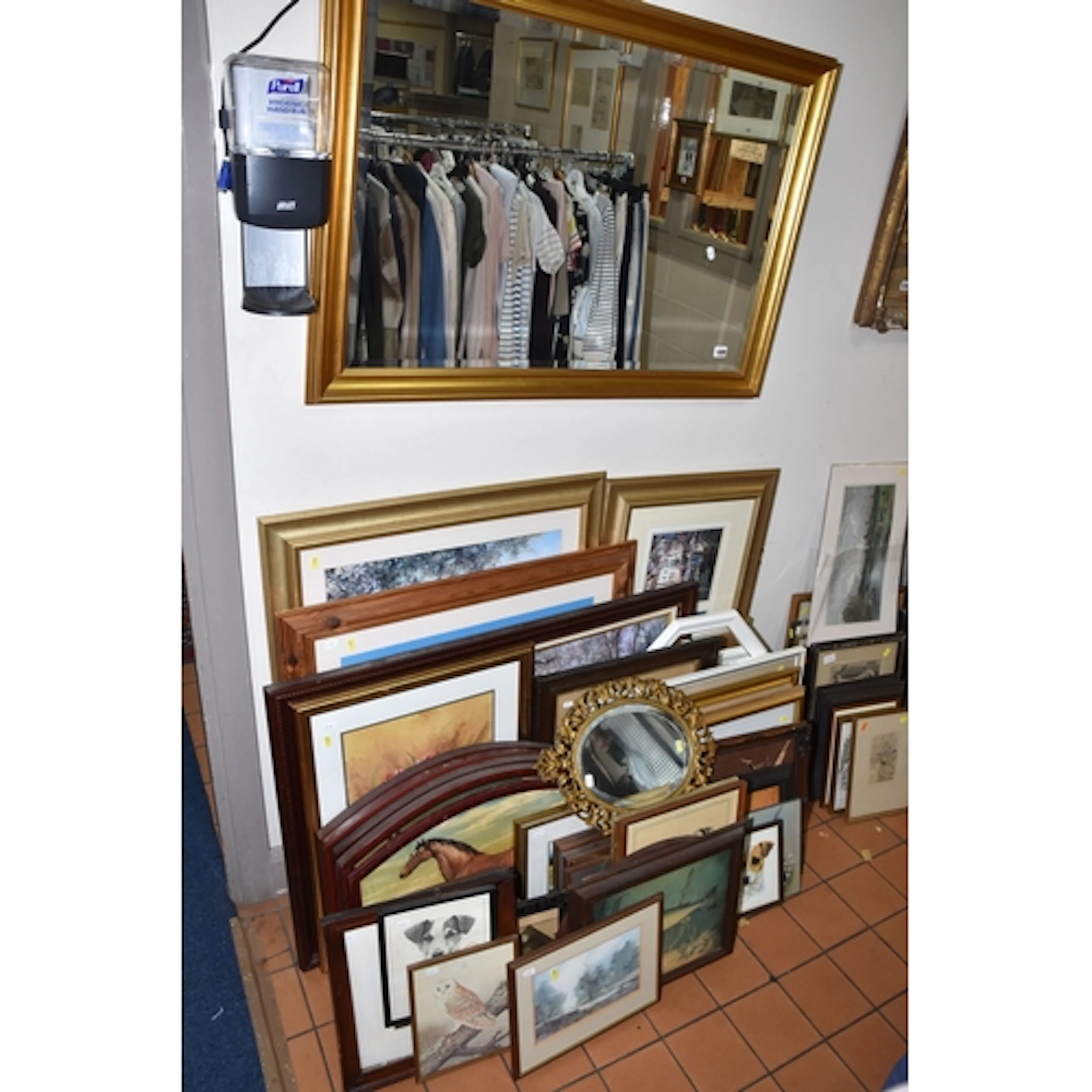 A QUANTITY OF ASSORTED PICTURES AND PRINTS ETC, to include t...