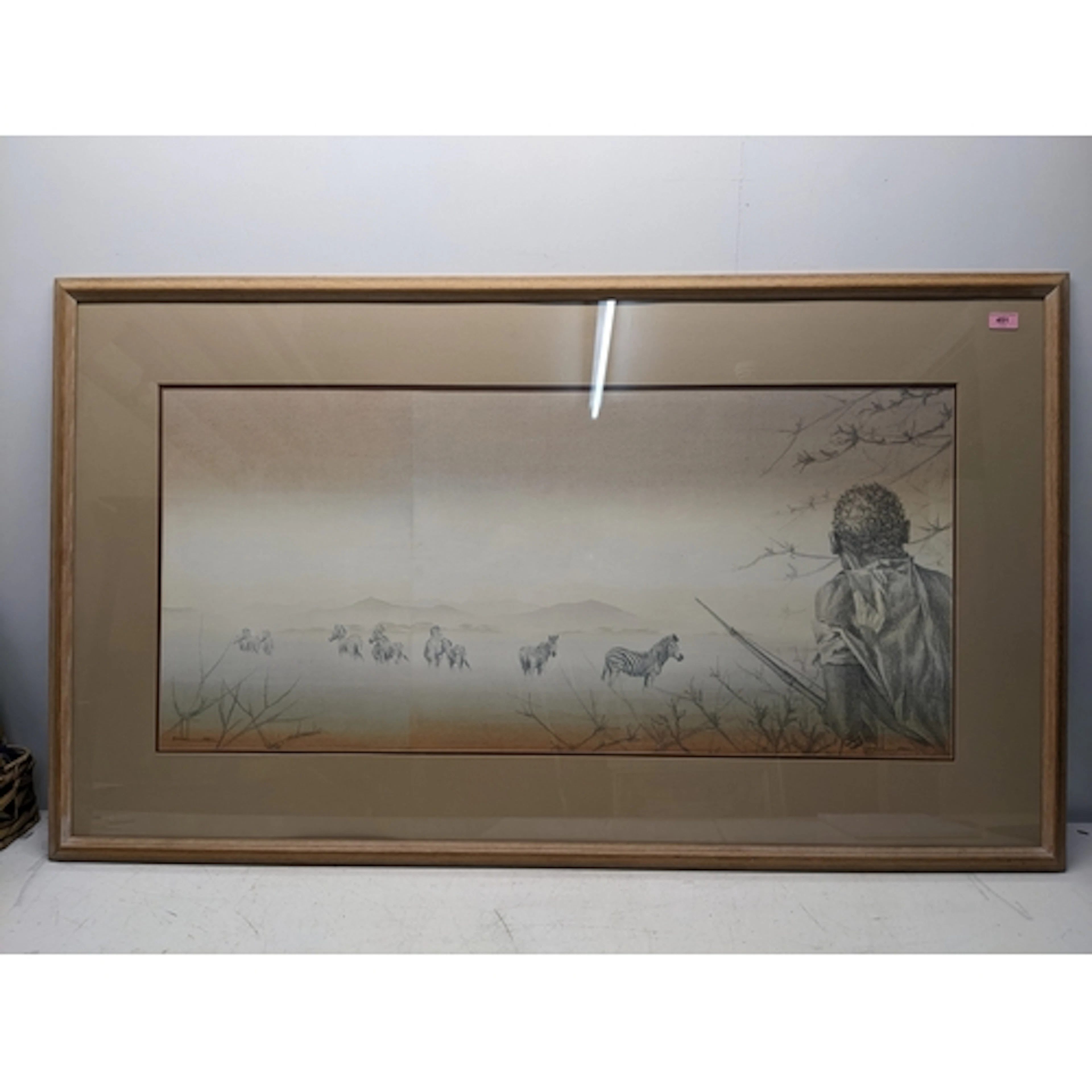 Mike Elliott (b1949) - mixed media print, a large South Afri...