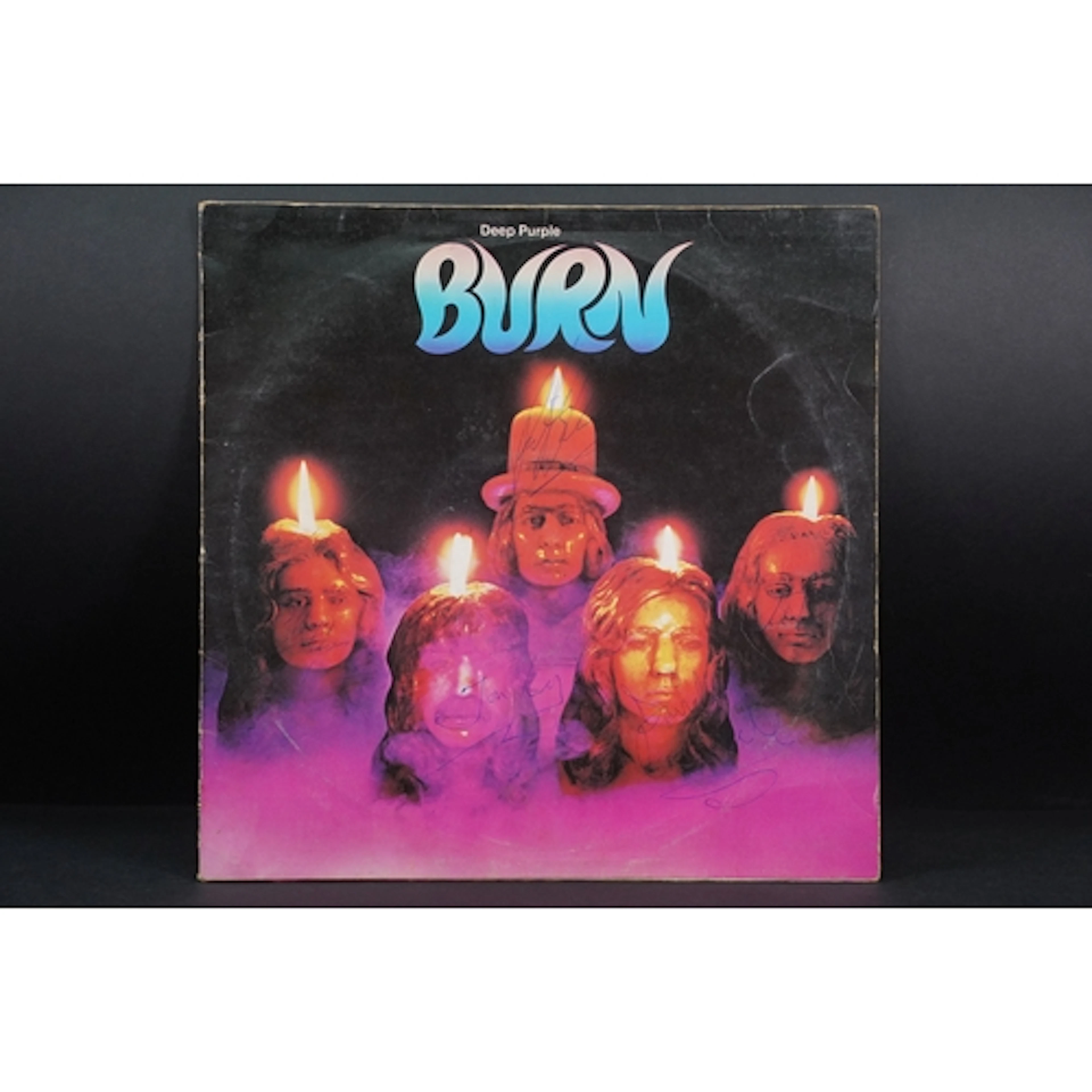 Vinyl & Autographs - Deep Purple Burn LP on Purple Records T...