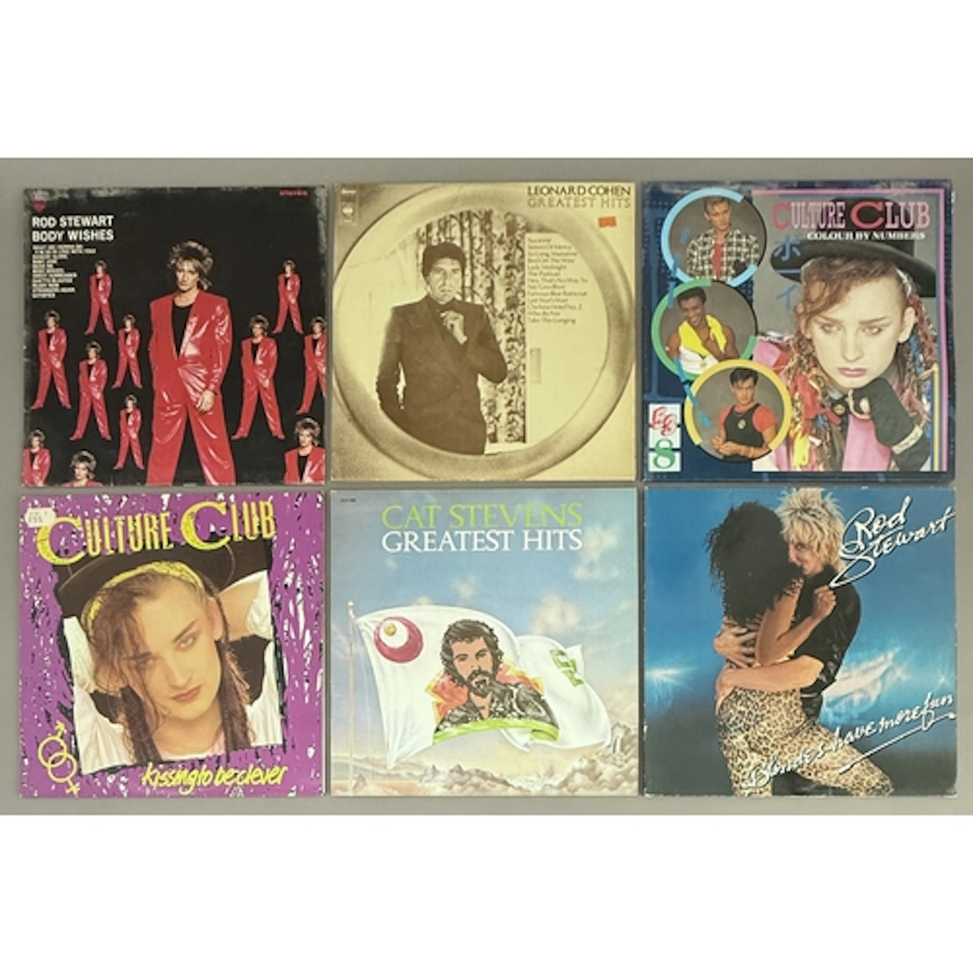 1970s-80s Rock, Pop and Chart LP records - mostly French pre...