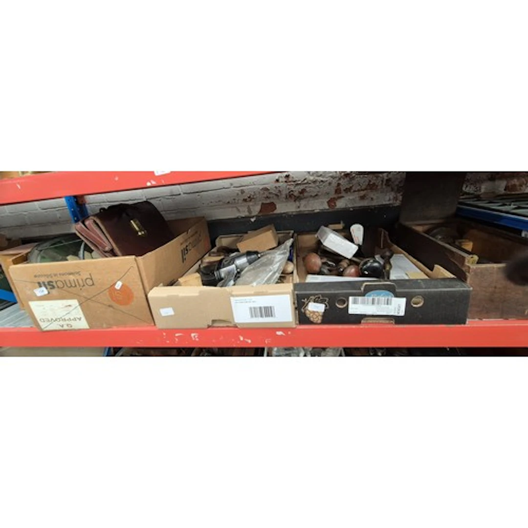 3 boxes of mixed tools including brace and bit, router, Tiff...