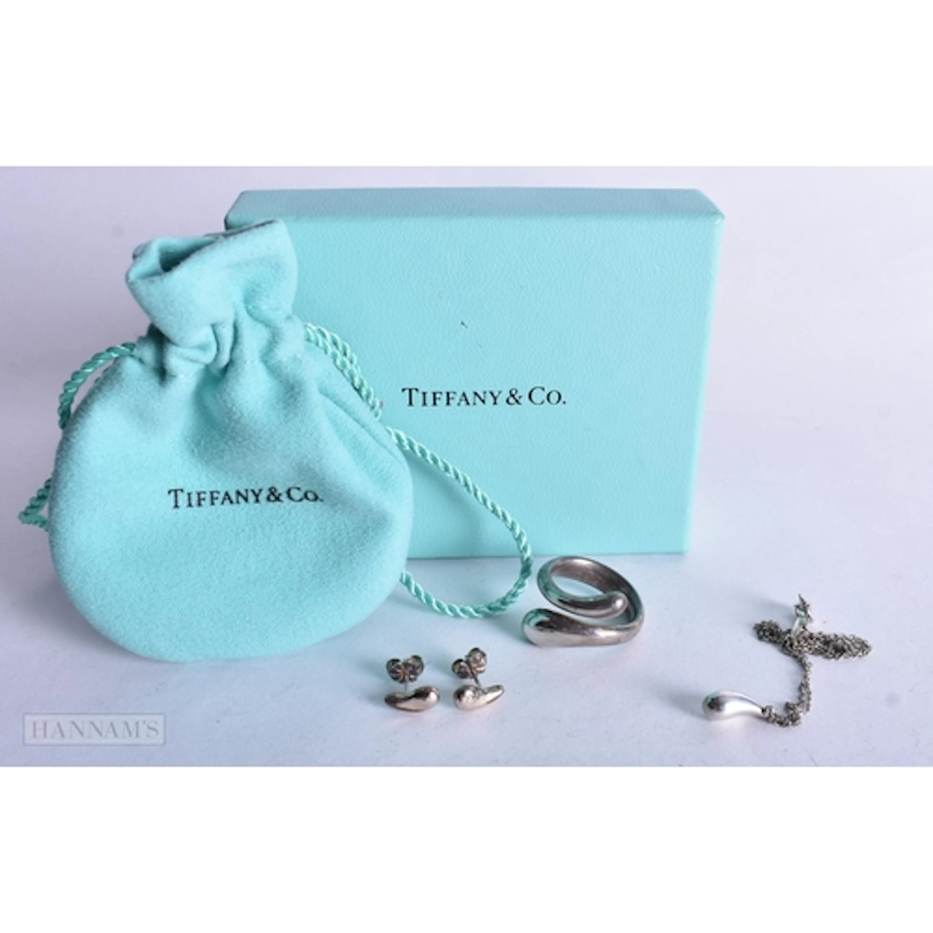 Collection of Sterling Silver Tiffany & Co Jewellery inc. El...