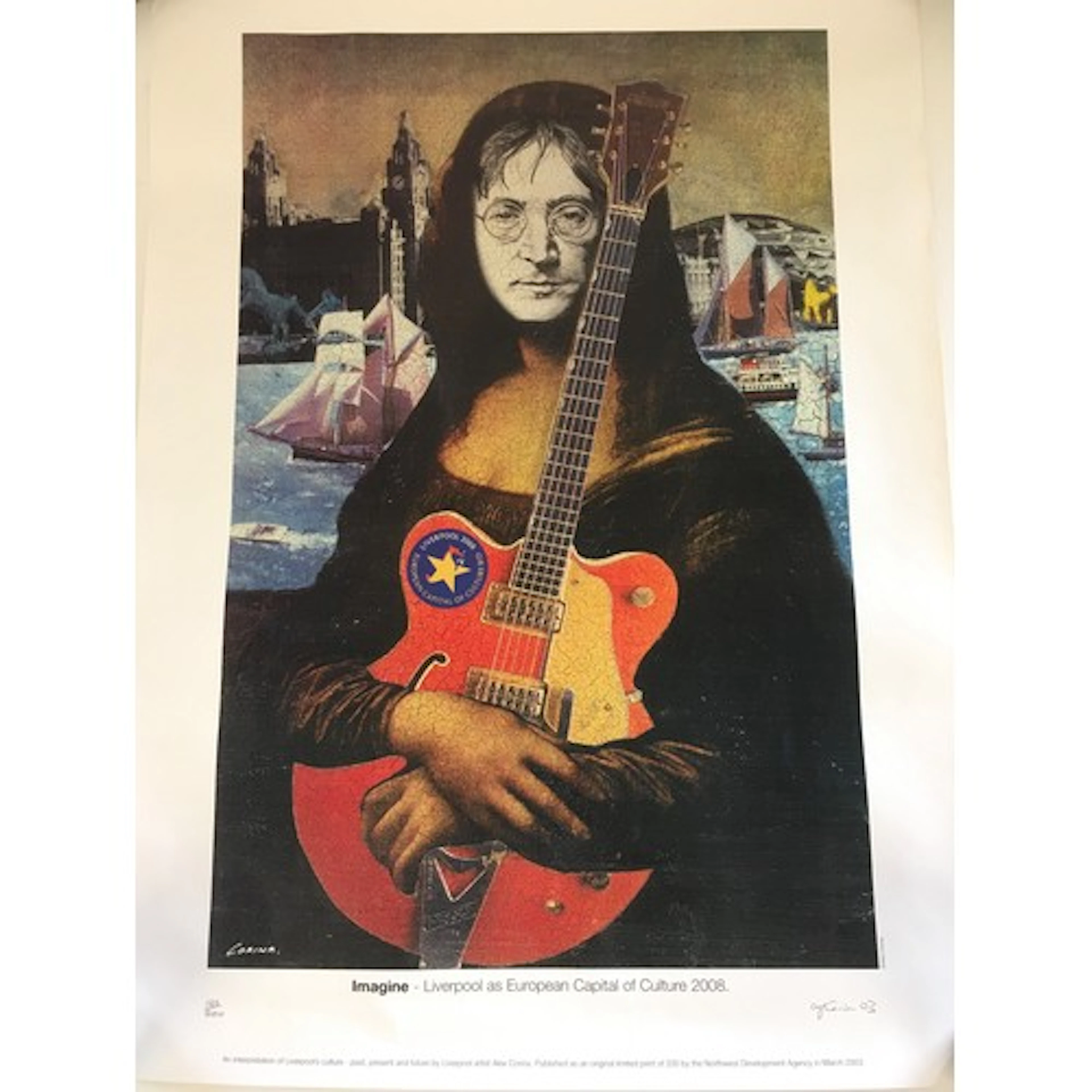 A limited edition John Lennon poster produced for the Liverp...