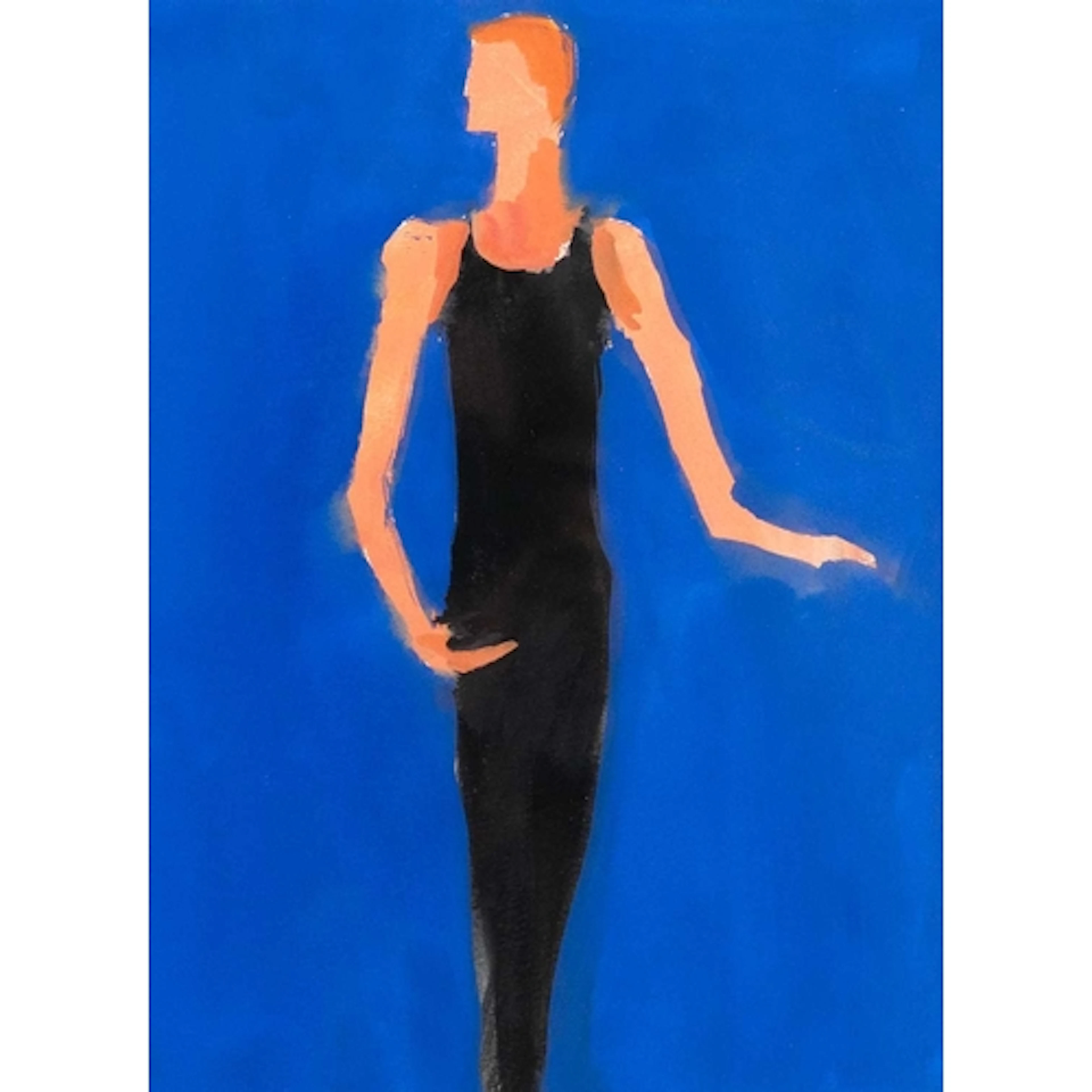 § John MILLER (1931-2002) Dancer Gouache, stamp signed, insc...