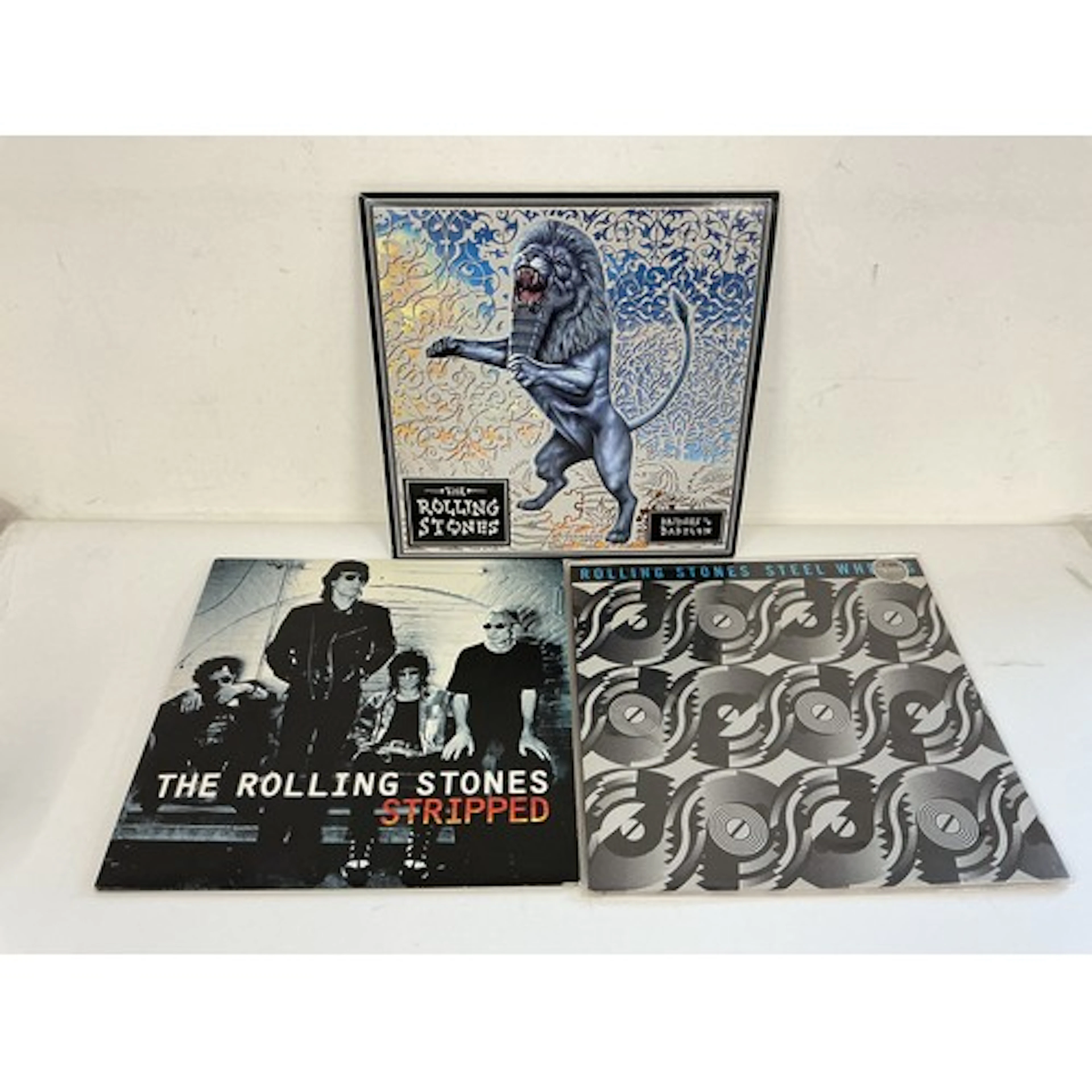 Three Rolling Stones LPs comprising Bridges To Babylon, Stee...