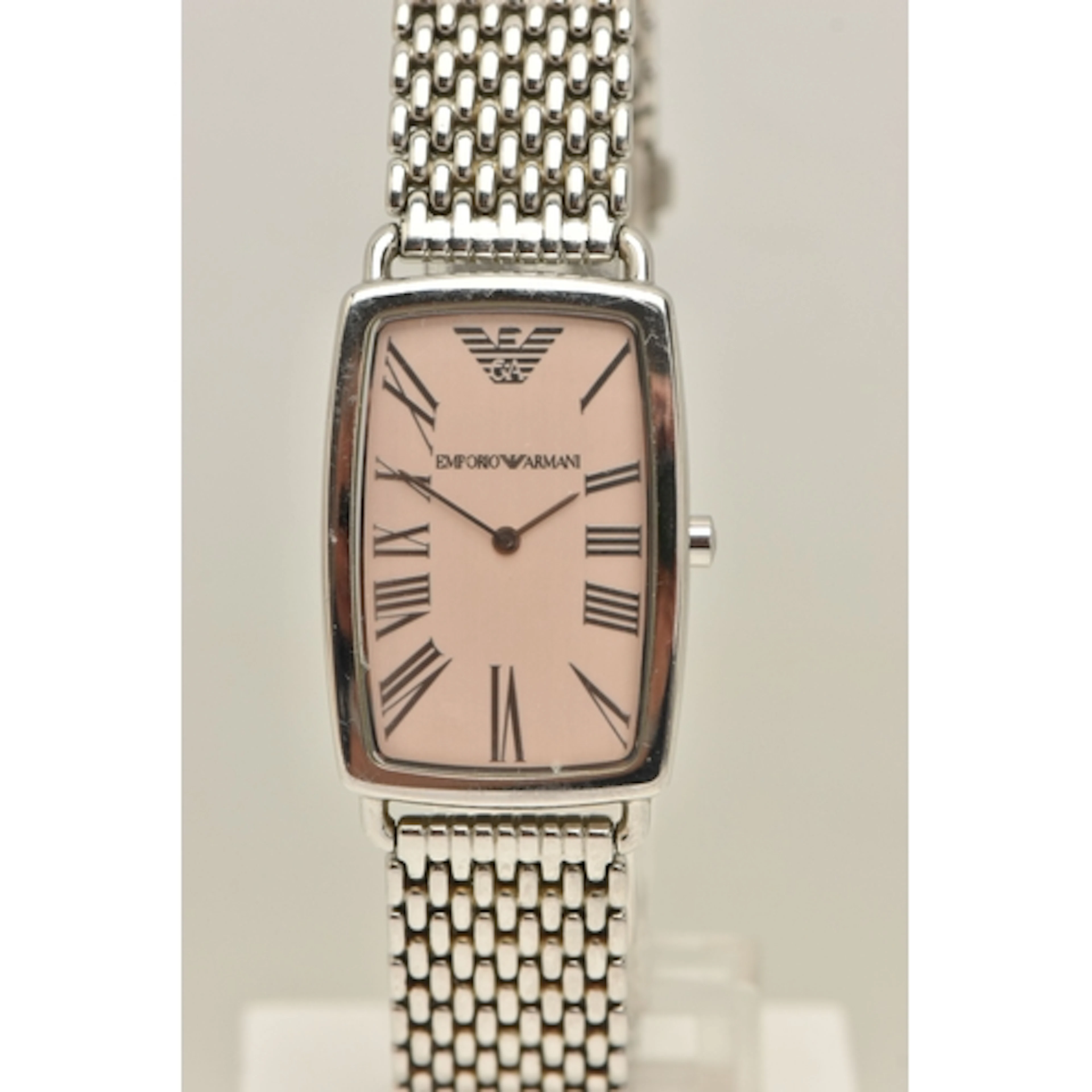 AN EMPORIO ARMANI 'OROLOGI' WRISTWATCH WITH BOX AND PAPERS, ...