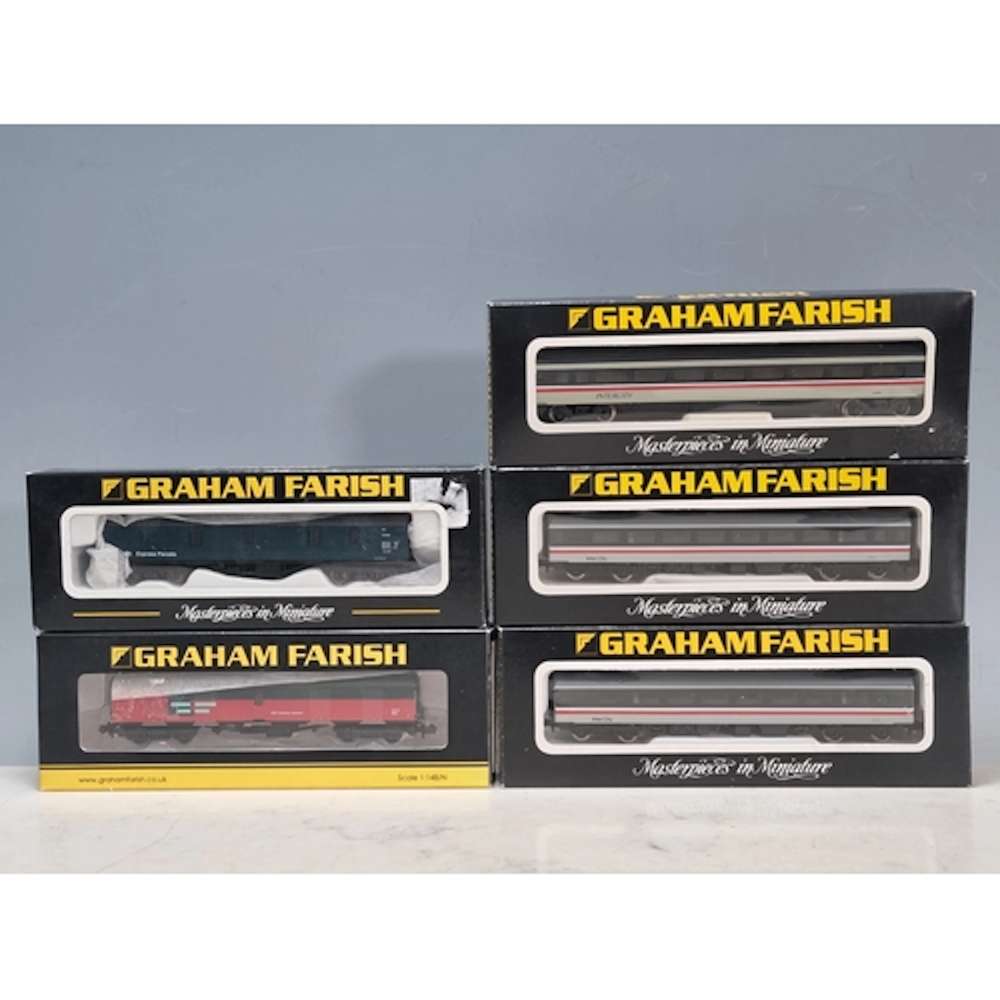 Five boxed Graham Farish N gauge BR items of Rolling Stock c...