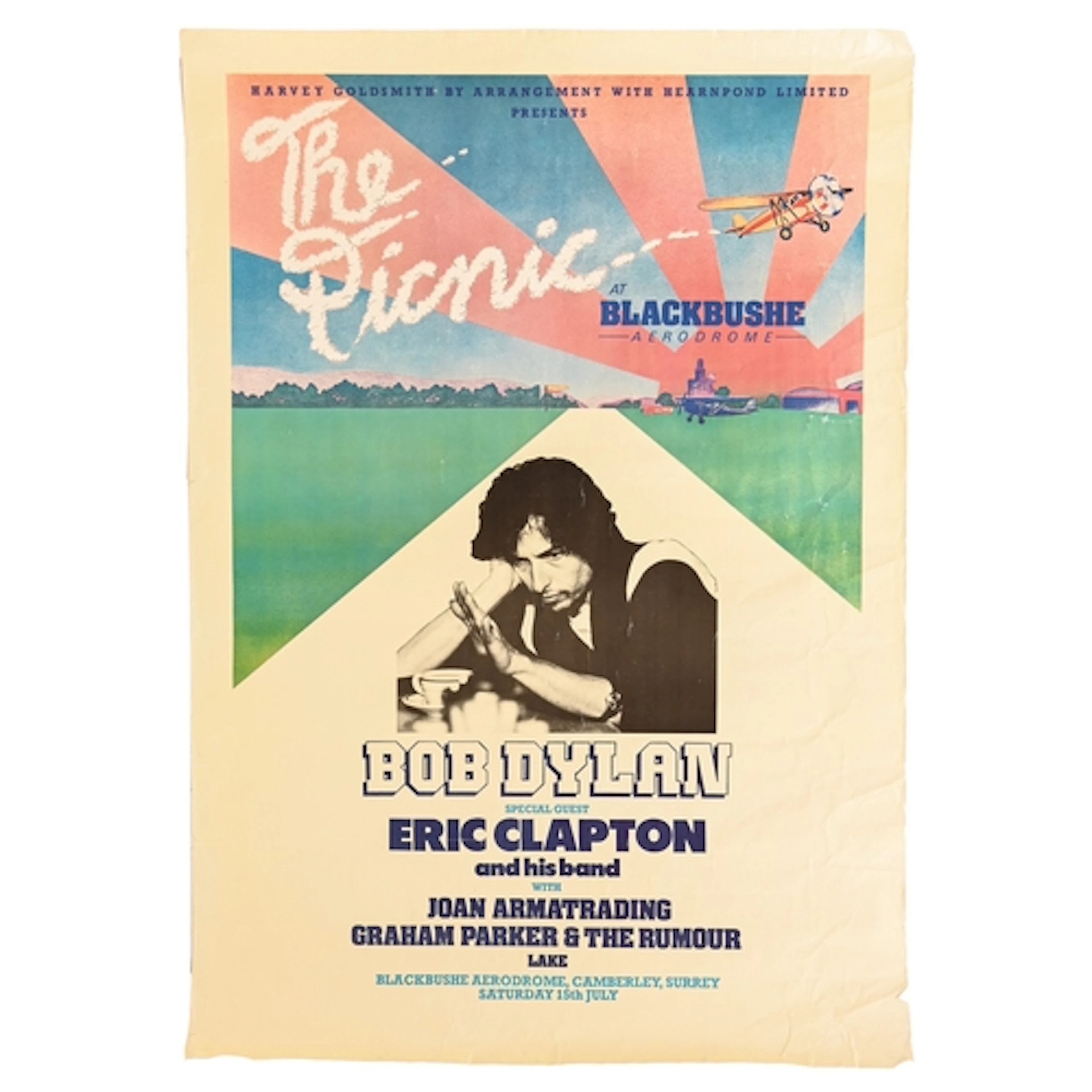 Rock music. Poster - The Picnic at Blackbushe Aerodrome, Bob...