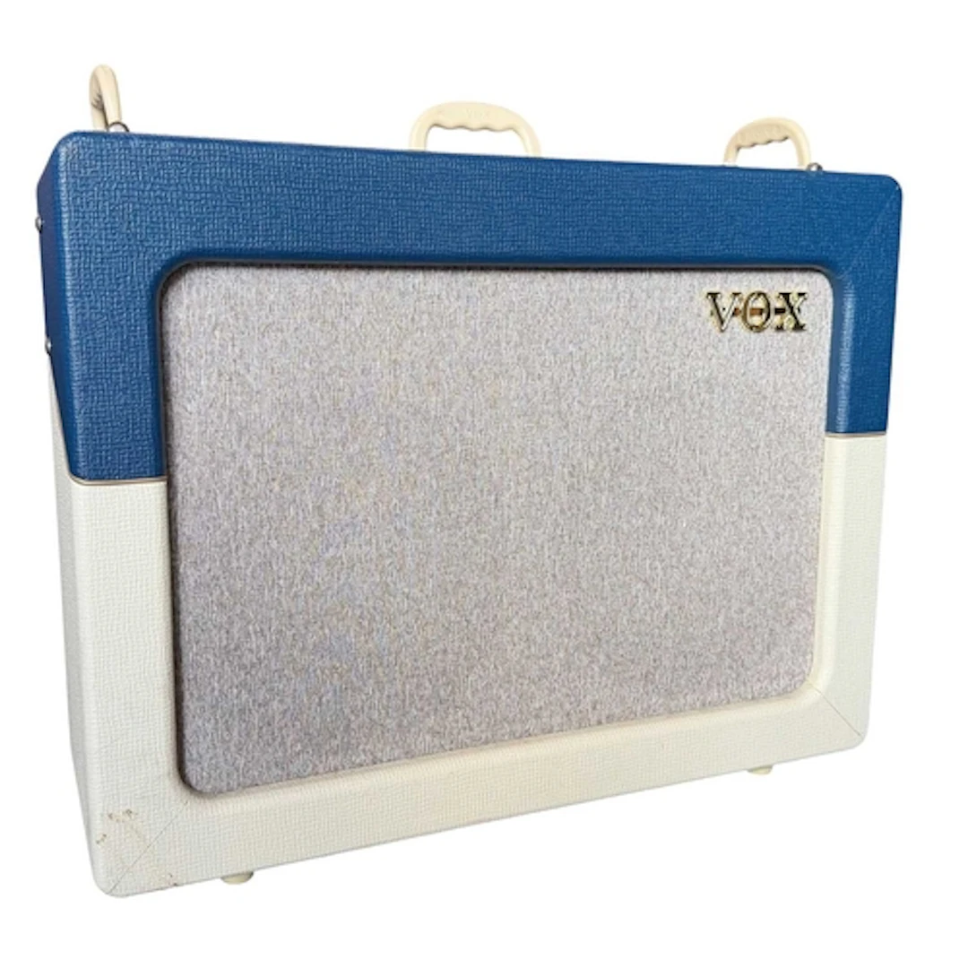 Vox - a VOX 175W guitar amplifier in blue and white. Late 20...