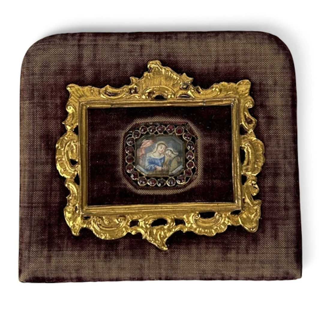 19TH CENTURY OR EARLIER GERMAN SCHOOL: A PORTRAIT MINIATURE ...