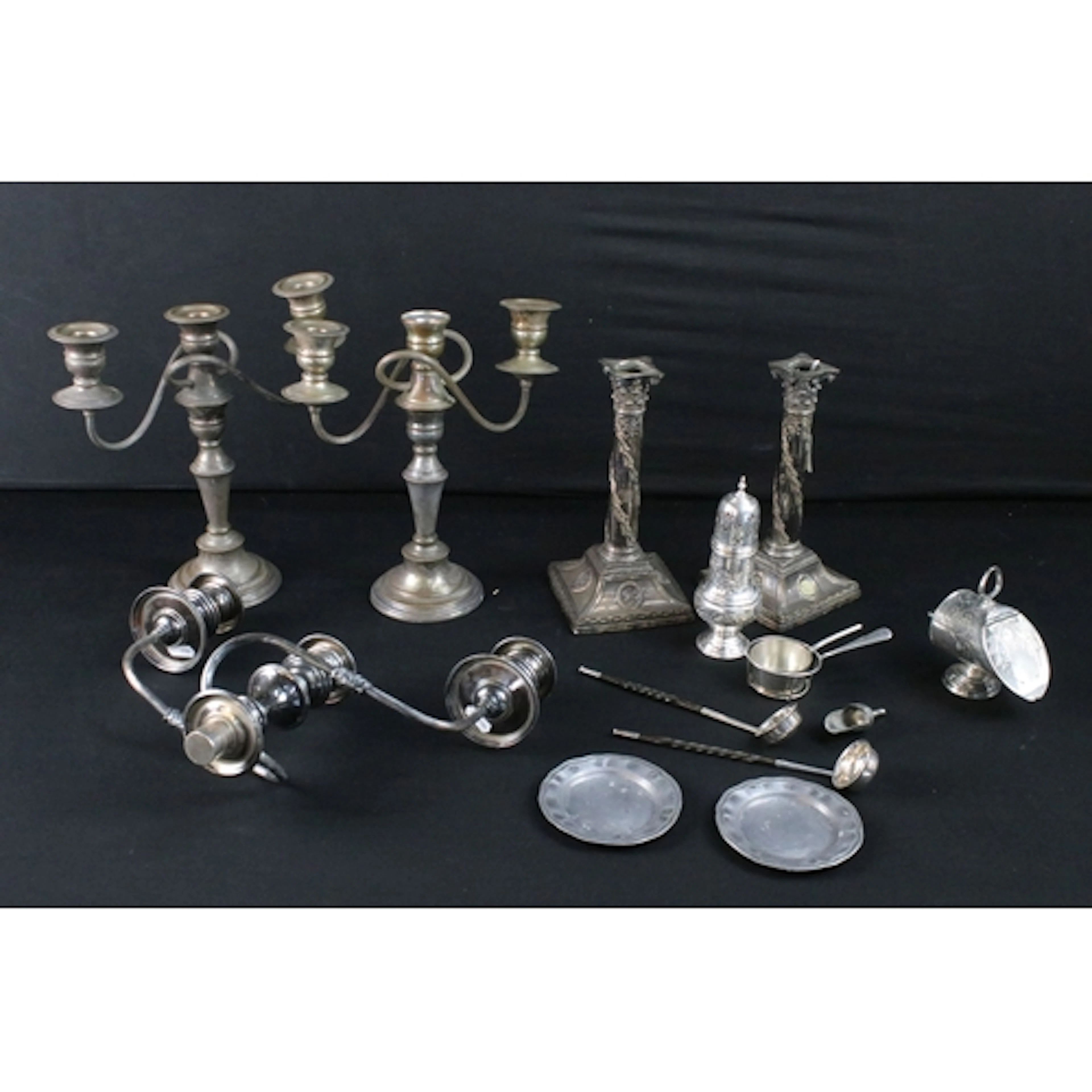 Collection of antique and later silver plate, to comprise a ...