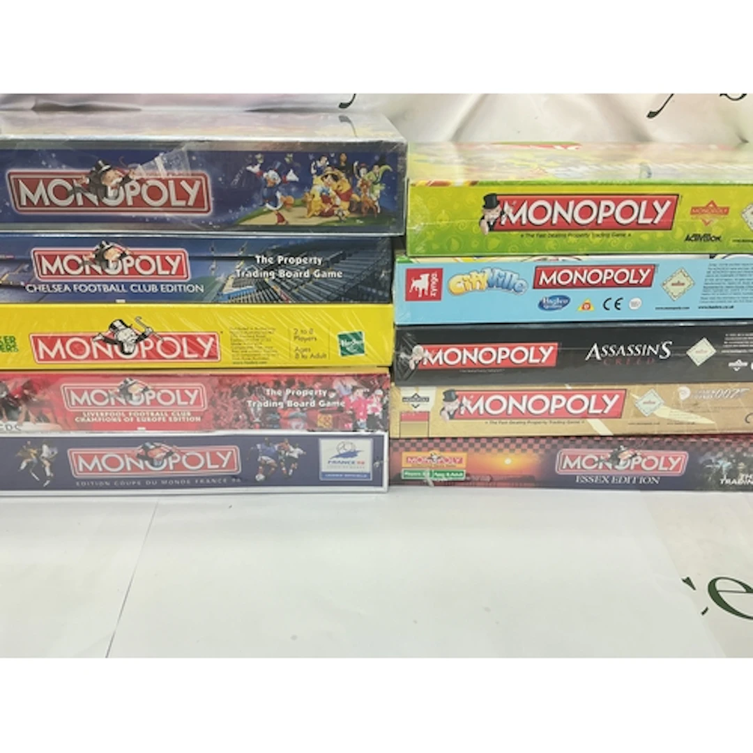 A Collection Of Boxed And Sealed Monopoly Set (1 Opened) inc...