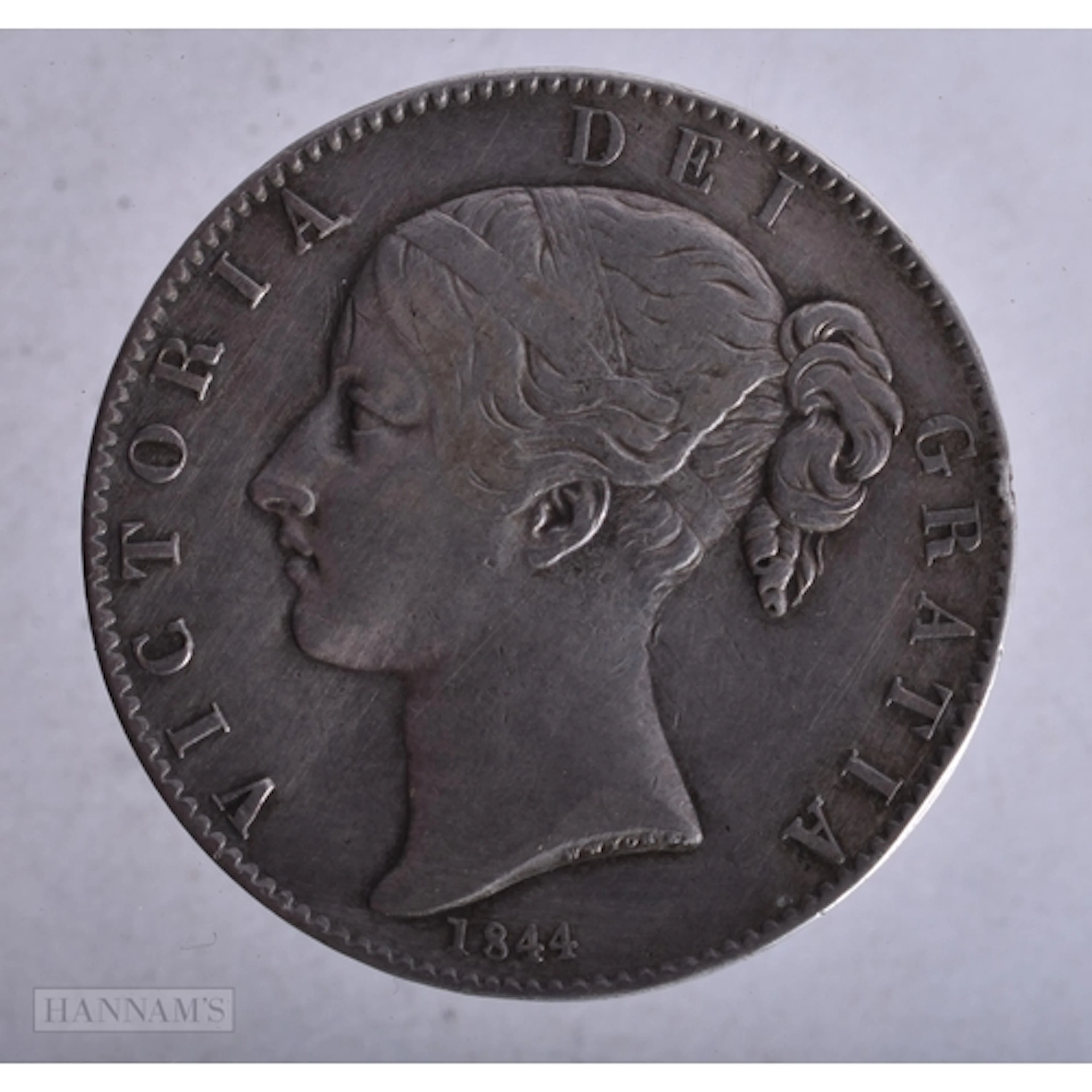 Antique 1844 Queen Victoria Britannia Sterling Silver Crown ...