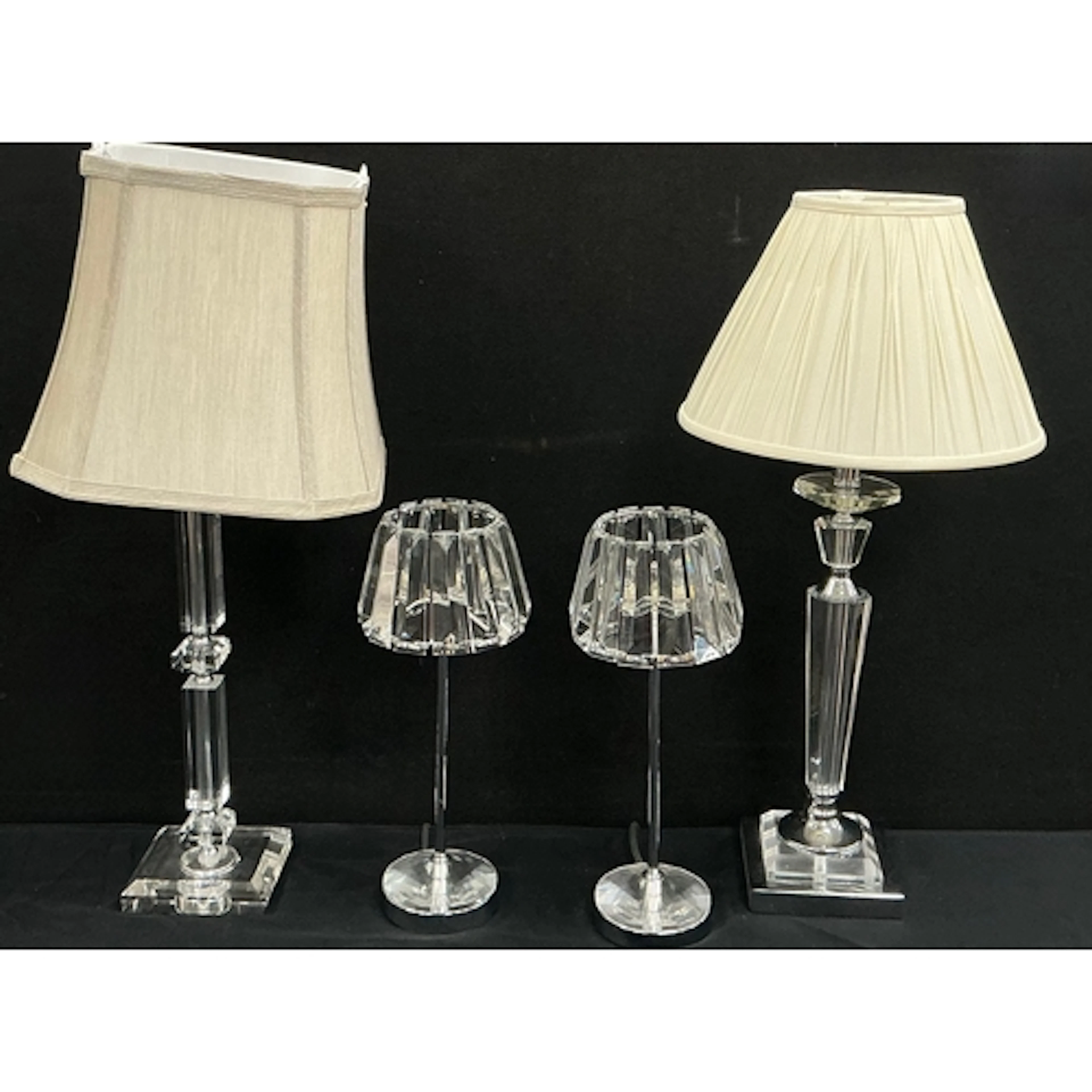 Lamps - a pair of Laura Ashley Capri small table lamps with ...