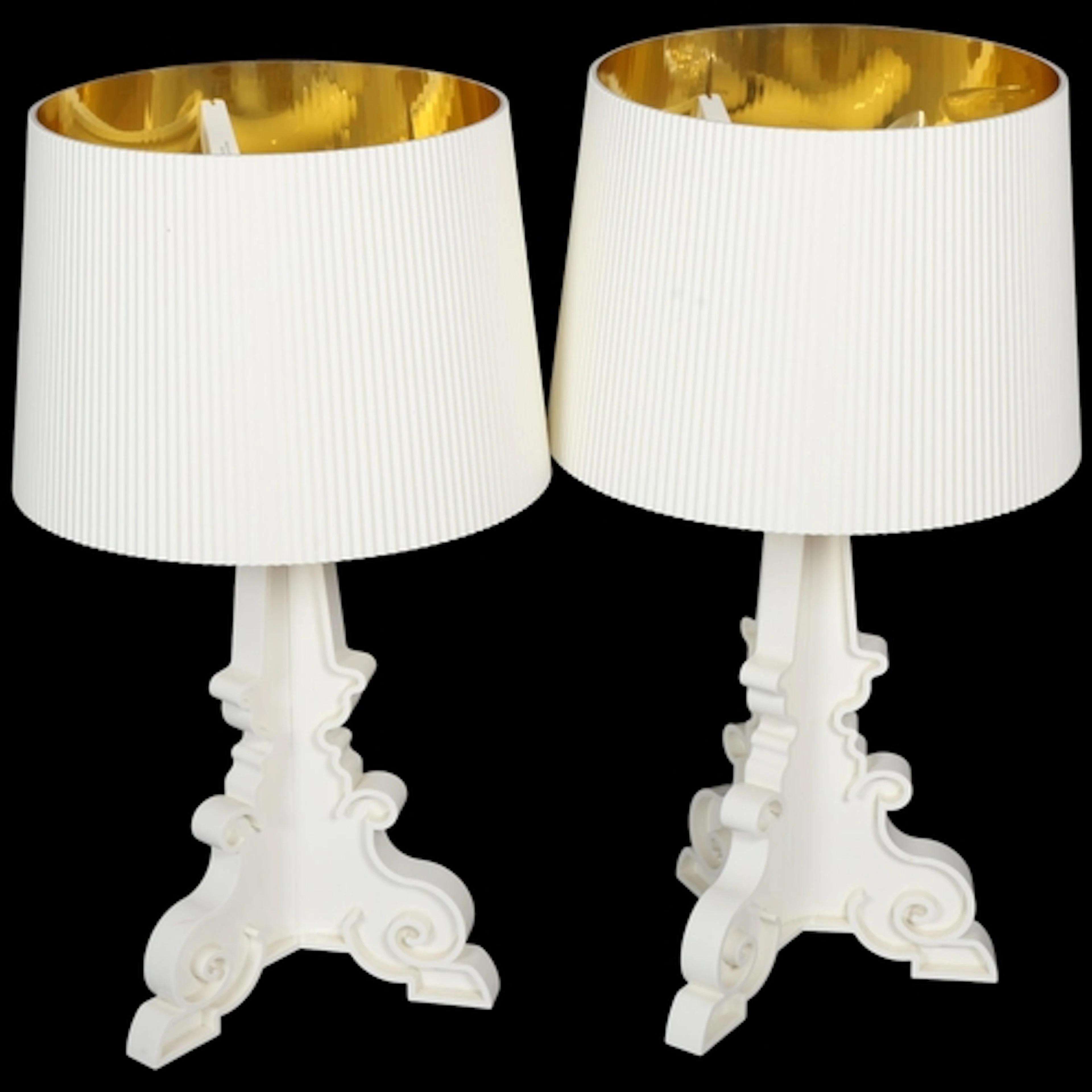 Ferruccio Laviani for Kartell, a pair of Bourgie table lamps...