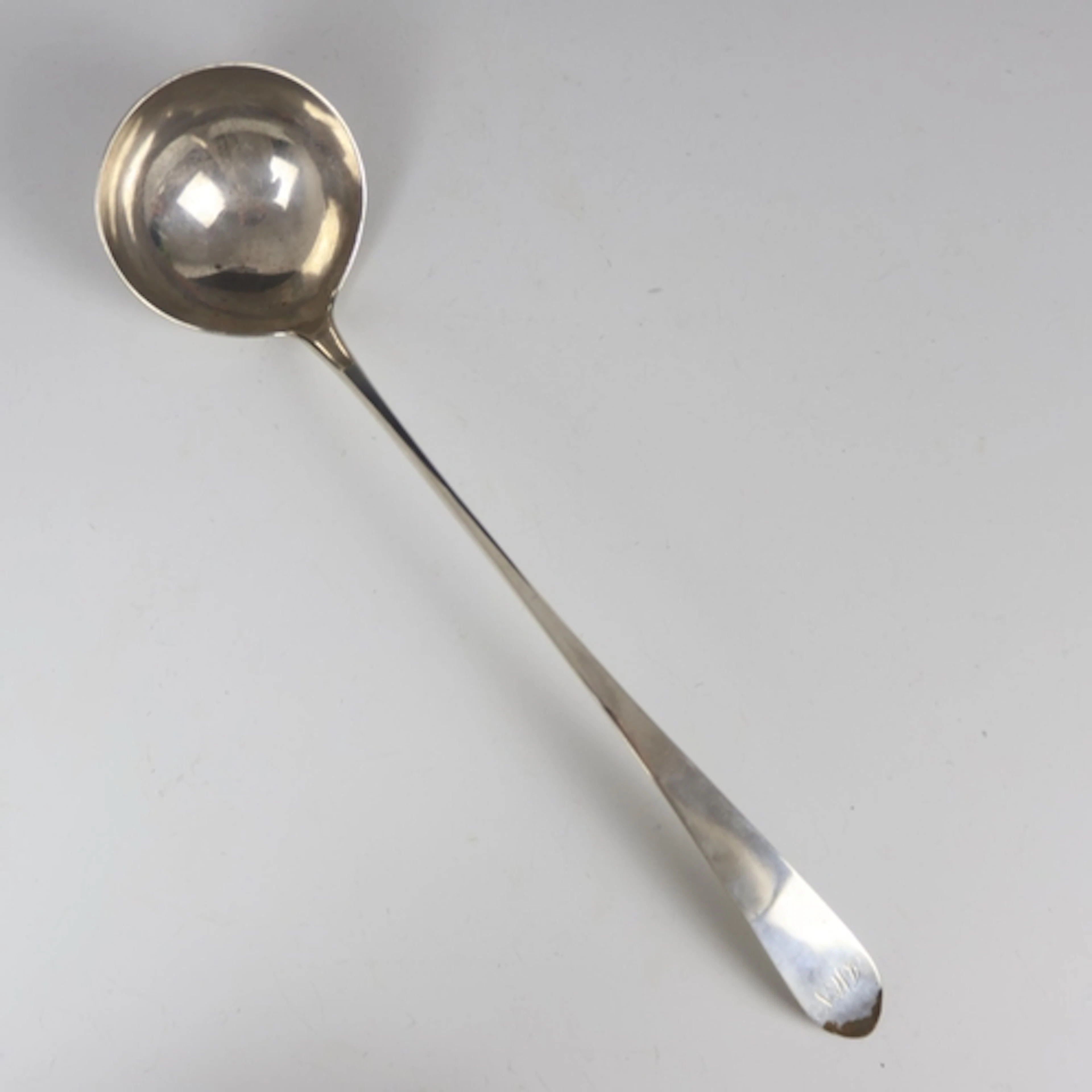 A George III silver Old English pattern soup ladle, Robert W...