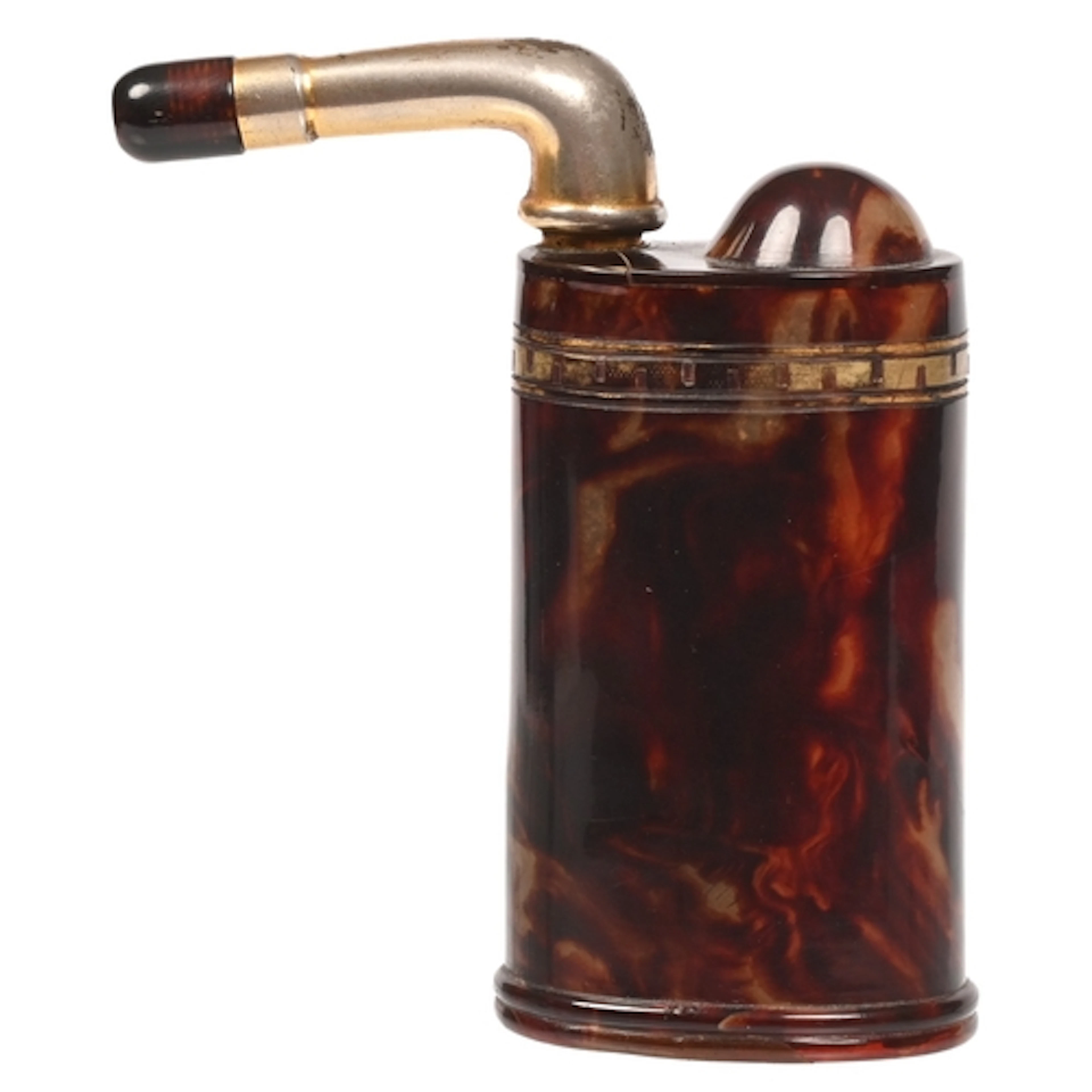 Medical. A French giltmetal mounted faux tortoiseshell ear t...