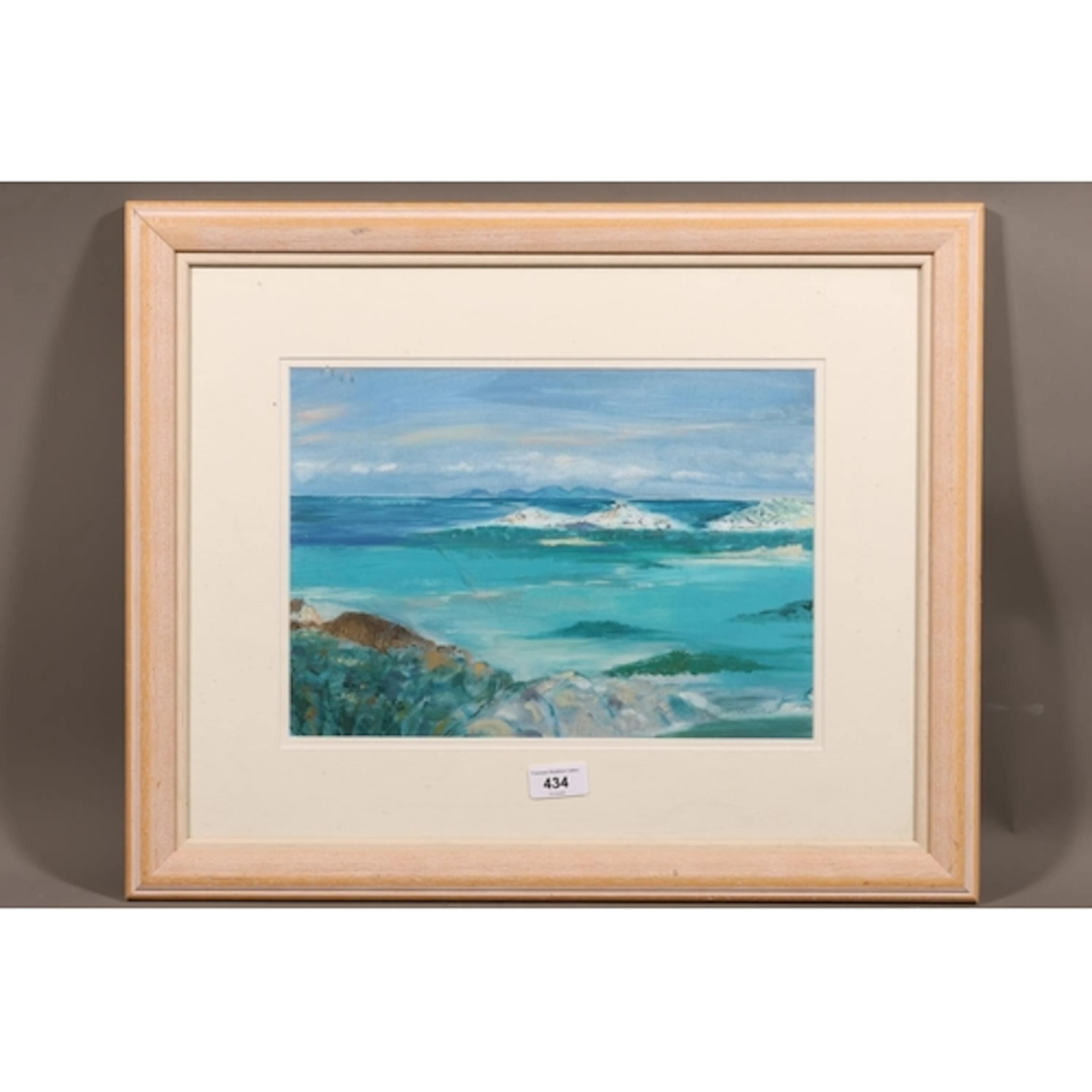 C PRIMROSE, Scottish west coast beach scene, oil painting, s...