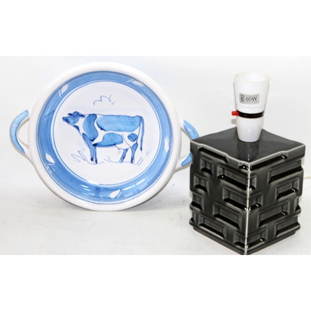 Collectible ceramics: A Holkham Studio Pottery lamp base (re...