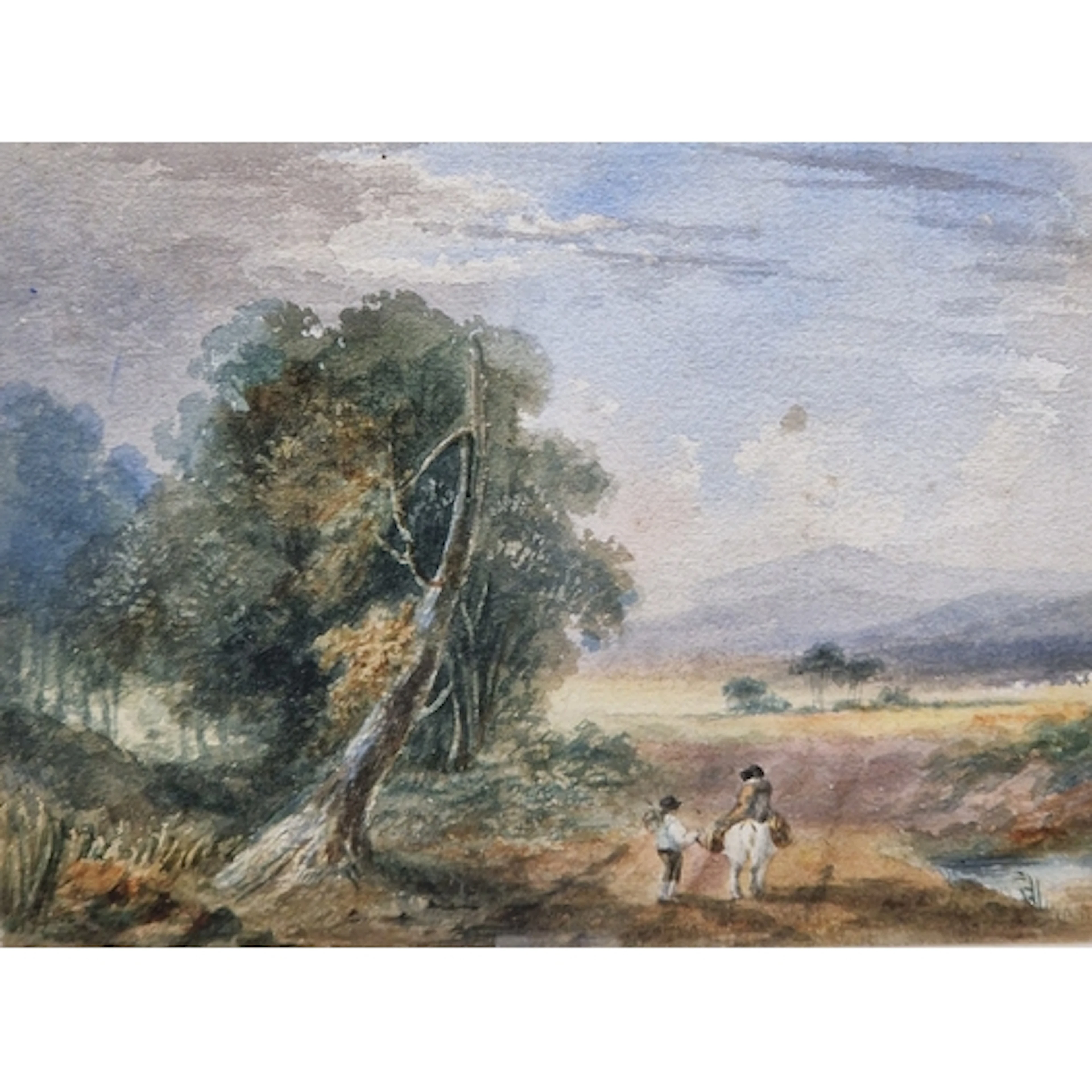 FOLLOWER OF DAVID COX. On a Country Track, watercolour, 6 3/...