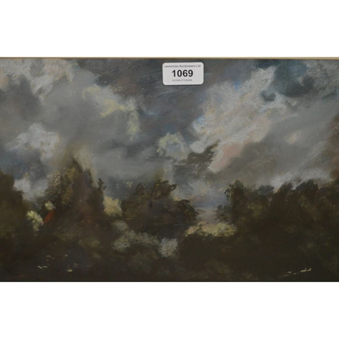 Laurence Mountford, pastel drawing, ' Night sky ', 26 x 41cm...