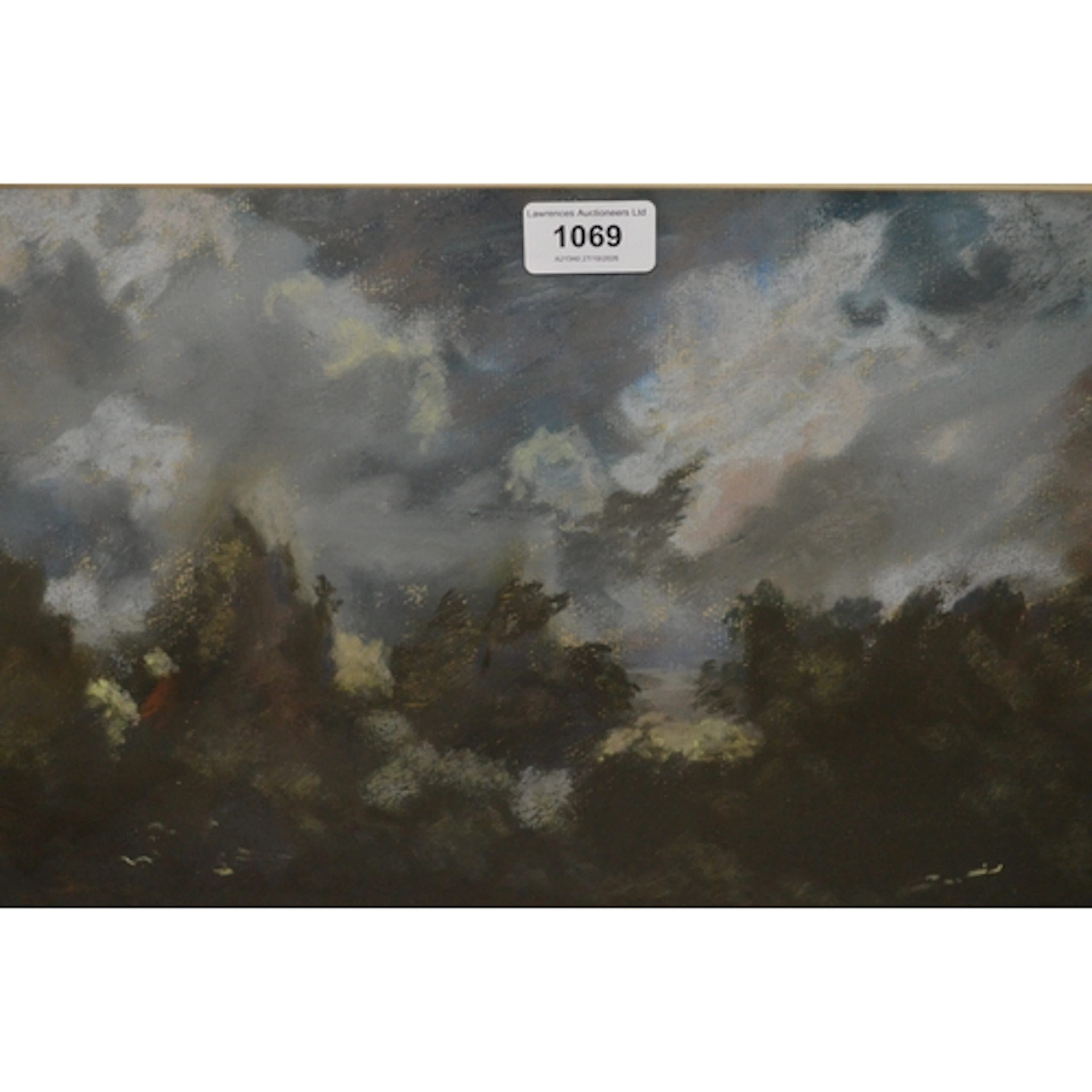 Laurence Mountford, pastel drawing, ' Night sky ', 26 x 41cm...