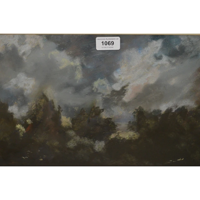 Laurence Mountford, pastel drawing, ' Night sky ', 26 x 41cm...
