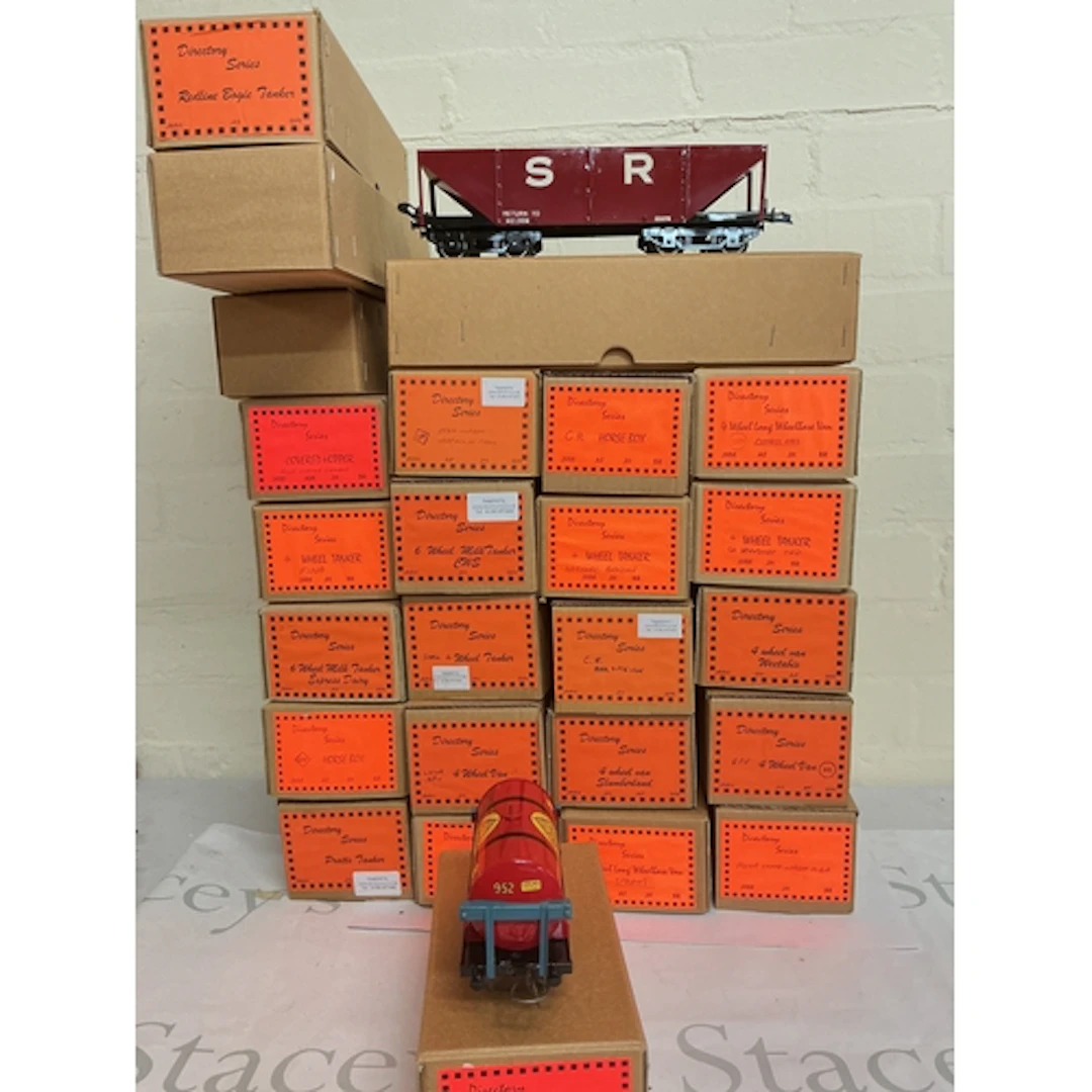 A Large Collection Of Directory Series 0 Gauge Wagons And Va...